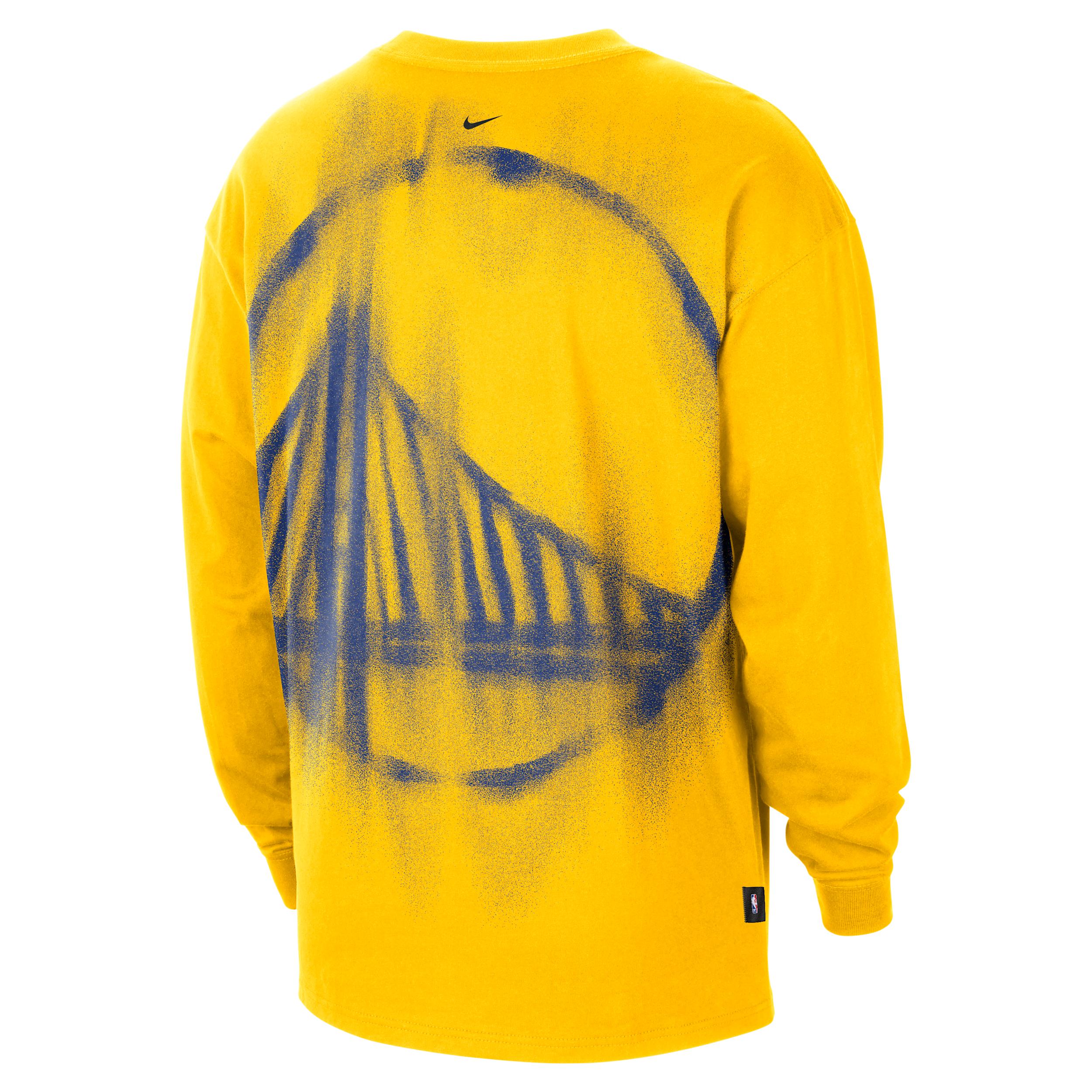 Nike Men's Golden State Warriors Standard Issue Basketball Long-Sleeve Top by NIKE