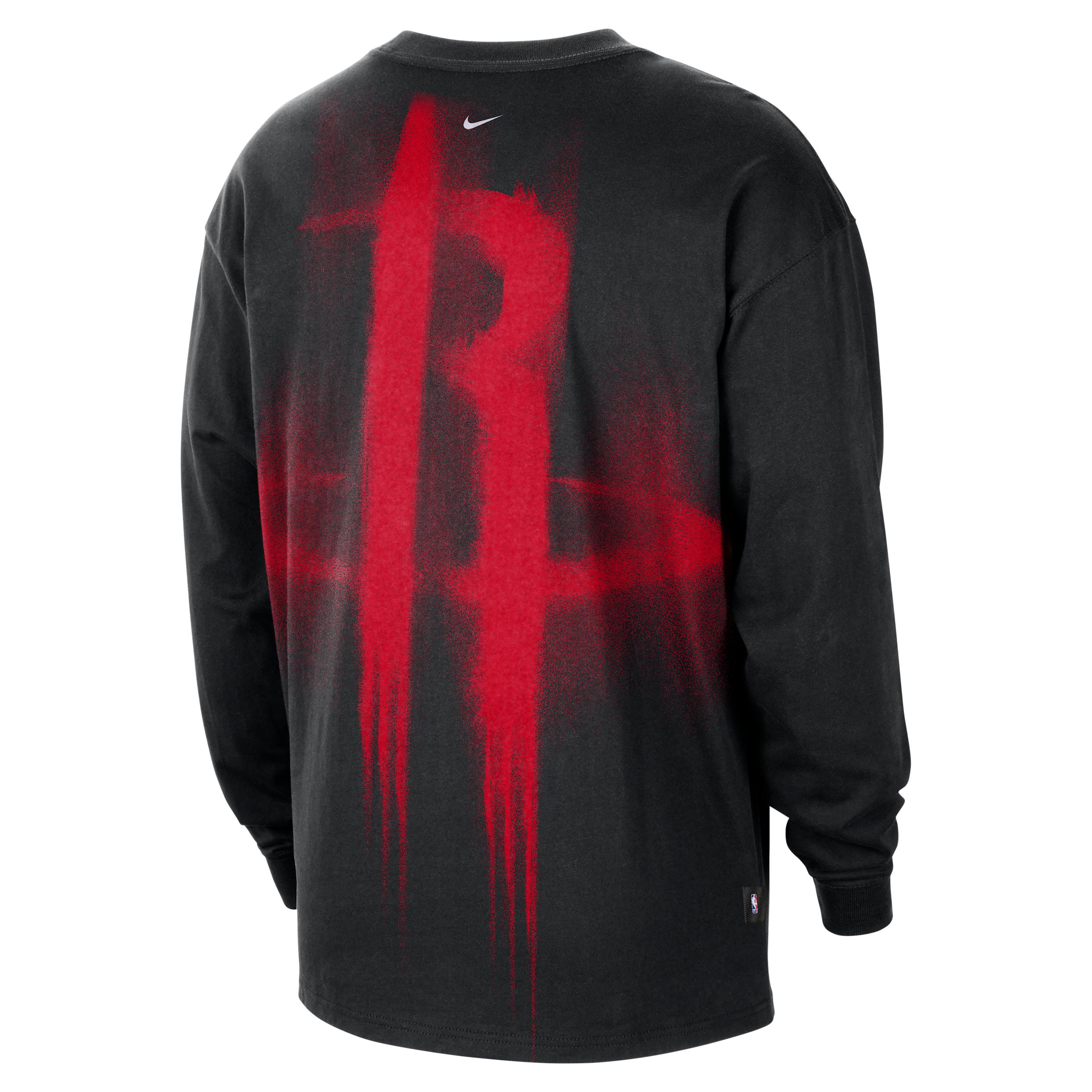 Nike Men's Houston Rockets Standard Issue Basketball Long-Sleeve Top by NIKE