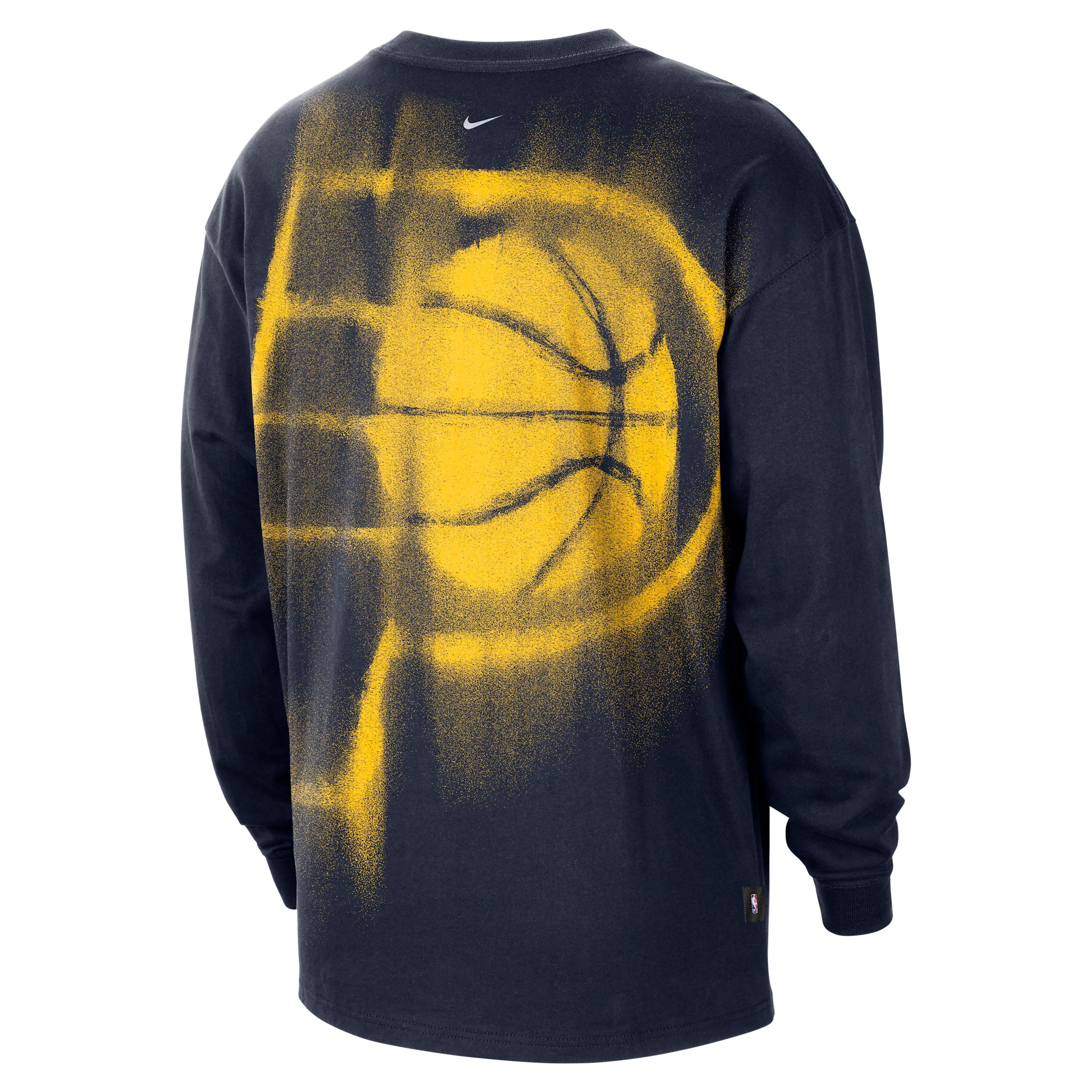 Nike Men's Indiana Pacers Standard Issue Basketball Long-Sleeve Top by NIKE