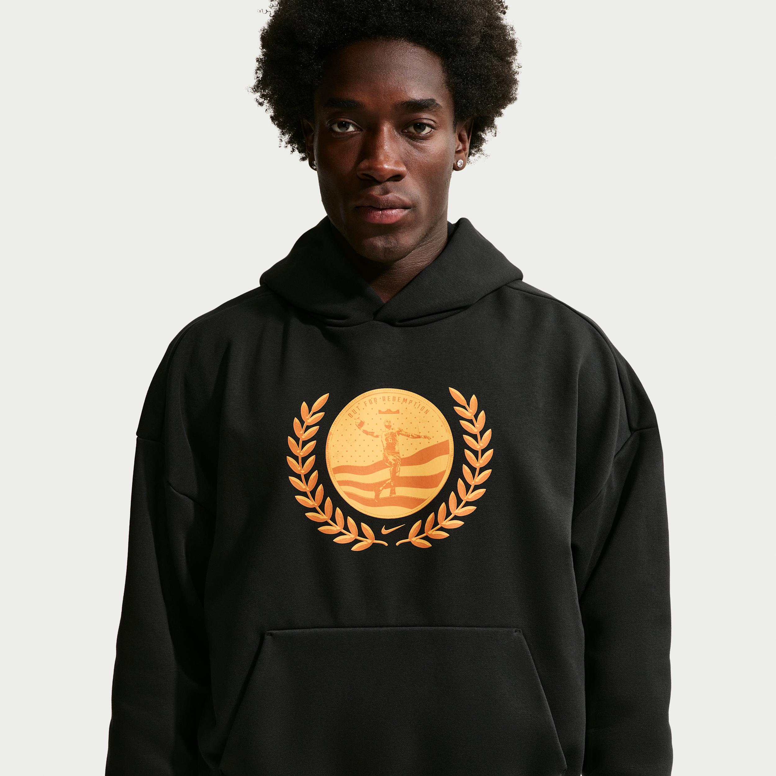 Nike Men's LeBron "Out For Redemption" Therma-FIT Brushed Basketball Pullover Hoodie by NIKE