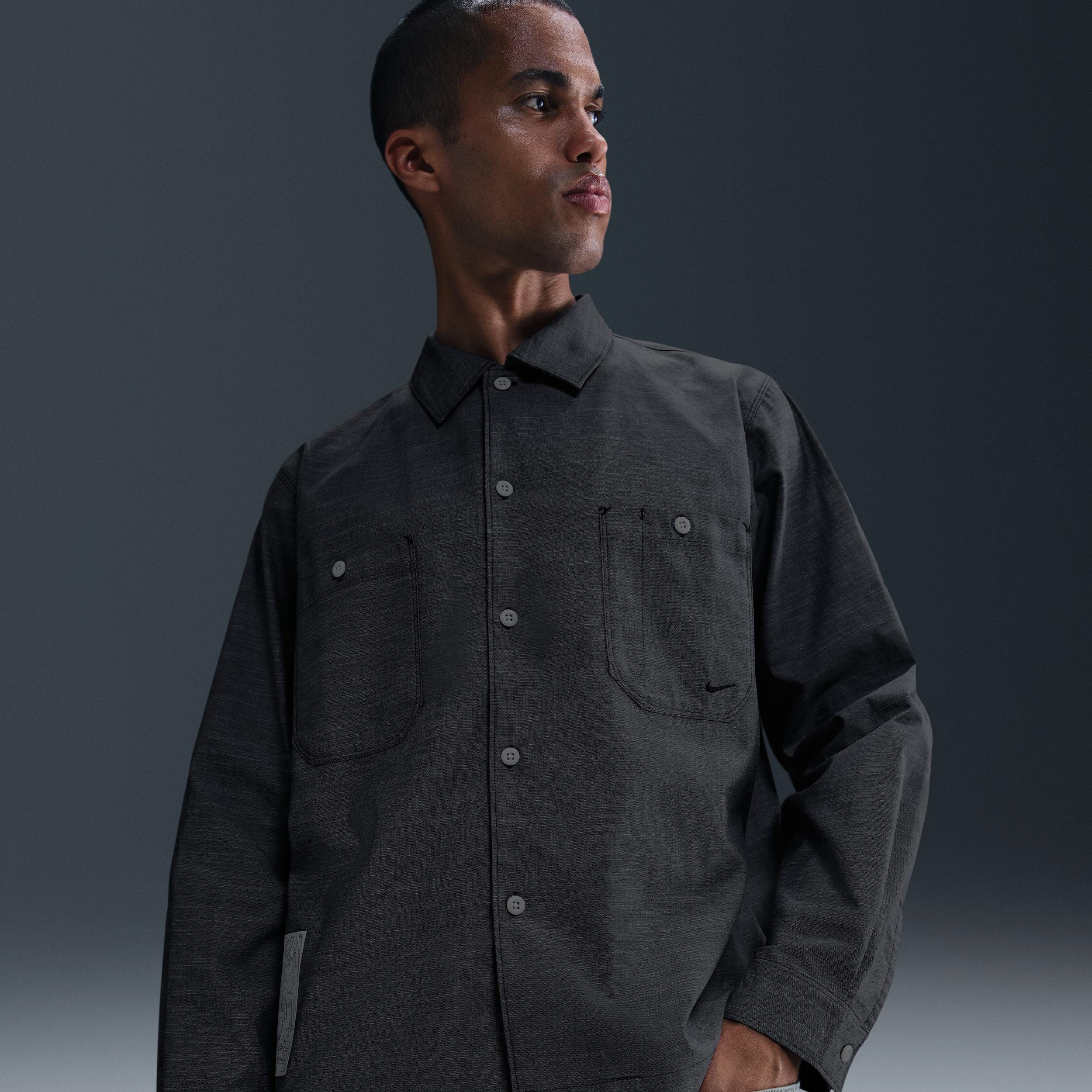 Nike Men's Life Chambray Long-Sleeve Painter's Shirt by NIKE