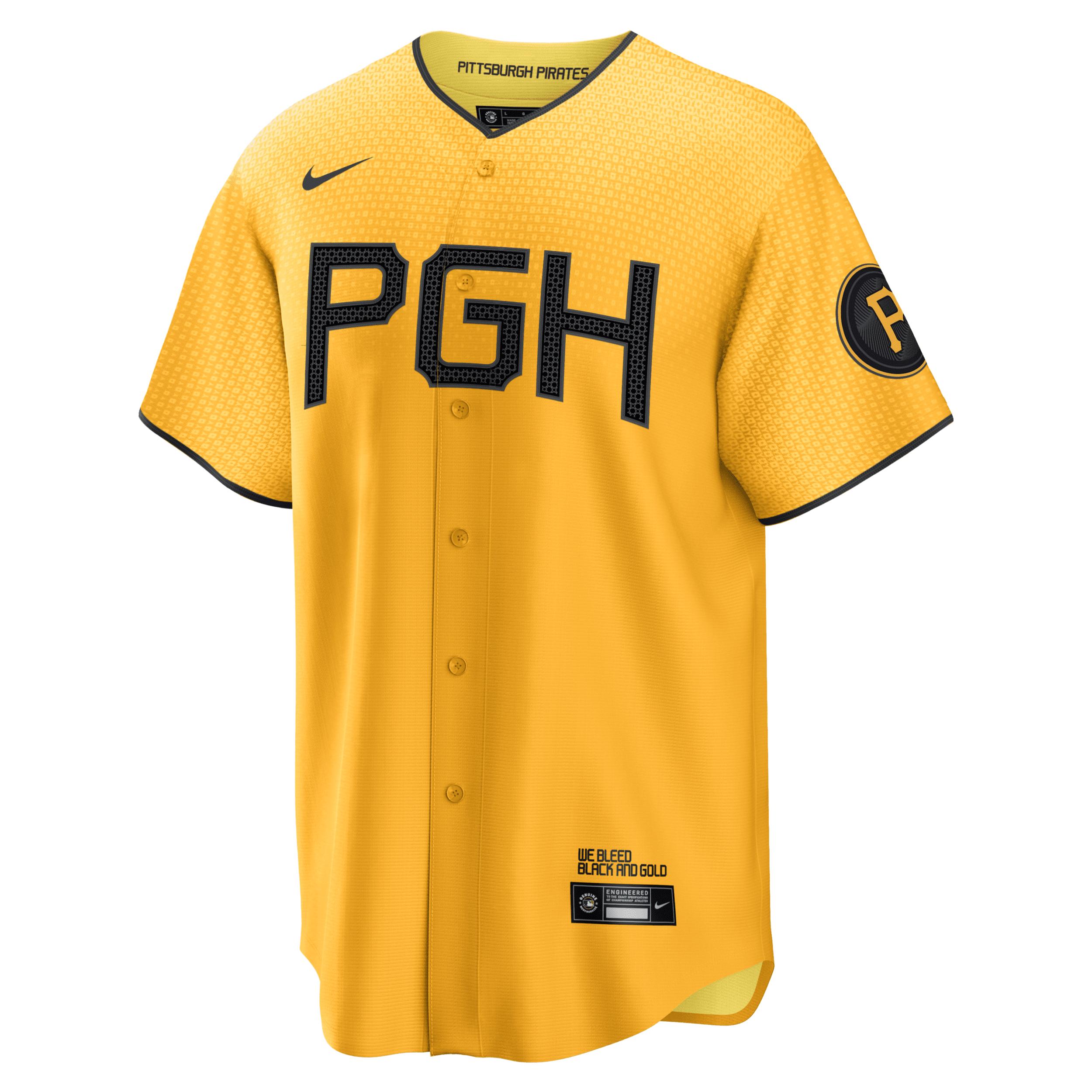 Nike Men's MLB Pittsburgh Pirates City Connect Replica Baseball Jersey by NIKE