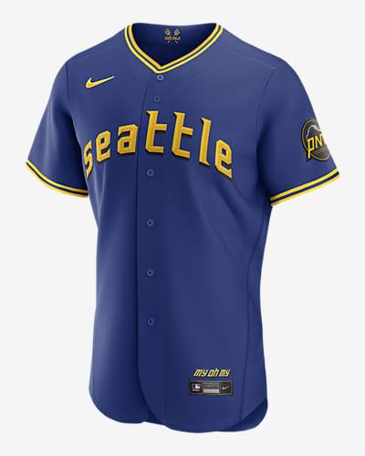 Nike Men's MLB Seattle Mariners City Connect (Julio Rodriguez) Authentic Baseball Jersey by NIKE
