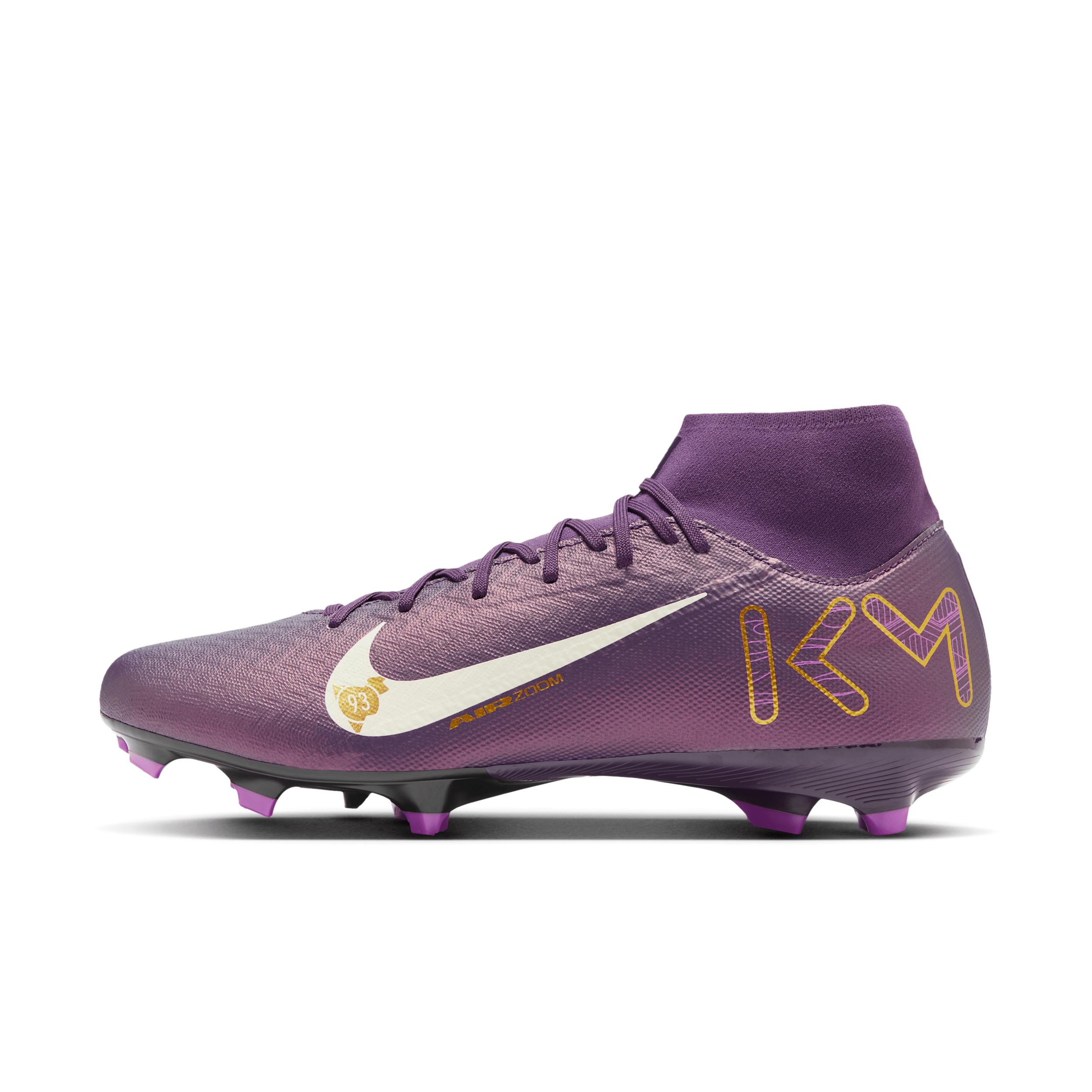 Nike Men's Mercurial Superfly 10 Academy "Kylian Mbappé" Multi-Ground High-Top Soccer Cleats by NIKE Nike Men's Mercurial Superfly 10 Academy "Kylian Mbappé" Multi-Ground High-Top Soccer Cleats by NIKE