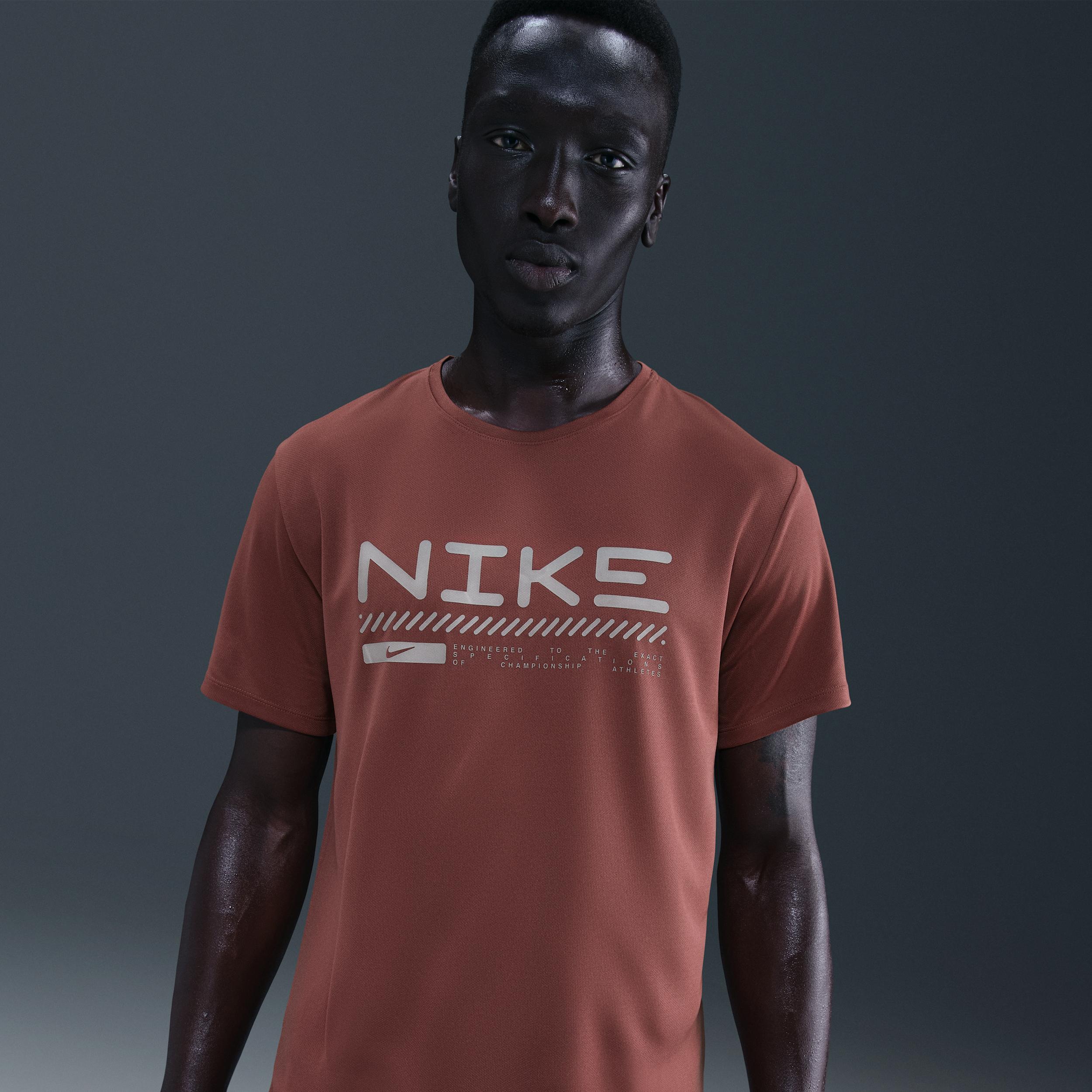 Nike Men's Miler Winterized Short-Sleeve Running Top by NIKE Nike Men's Miler Winterized Short-Sleeve Running Top by NIKE