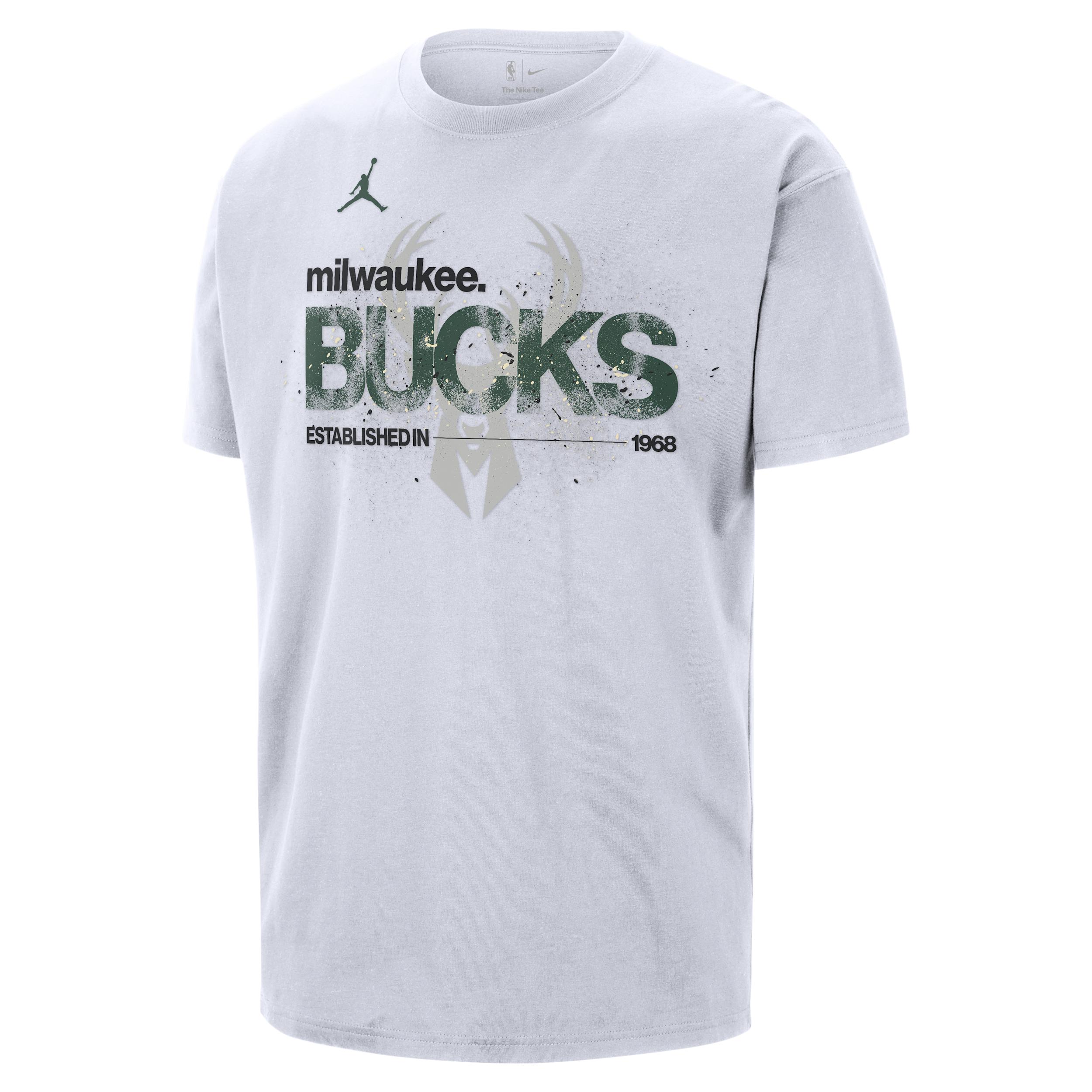 Nike Men's Milwaukee Bucks Courtside Jordan '85 NBA Statement T-Shirt by NIKE