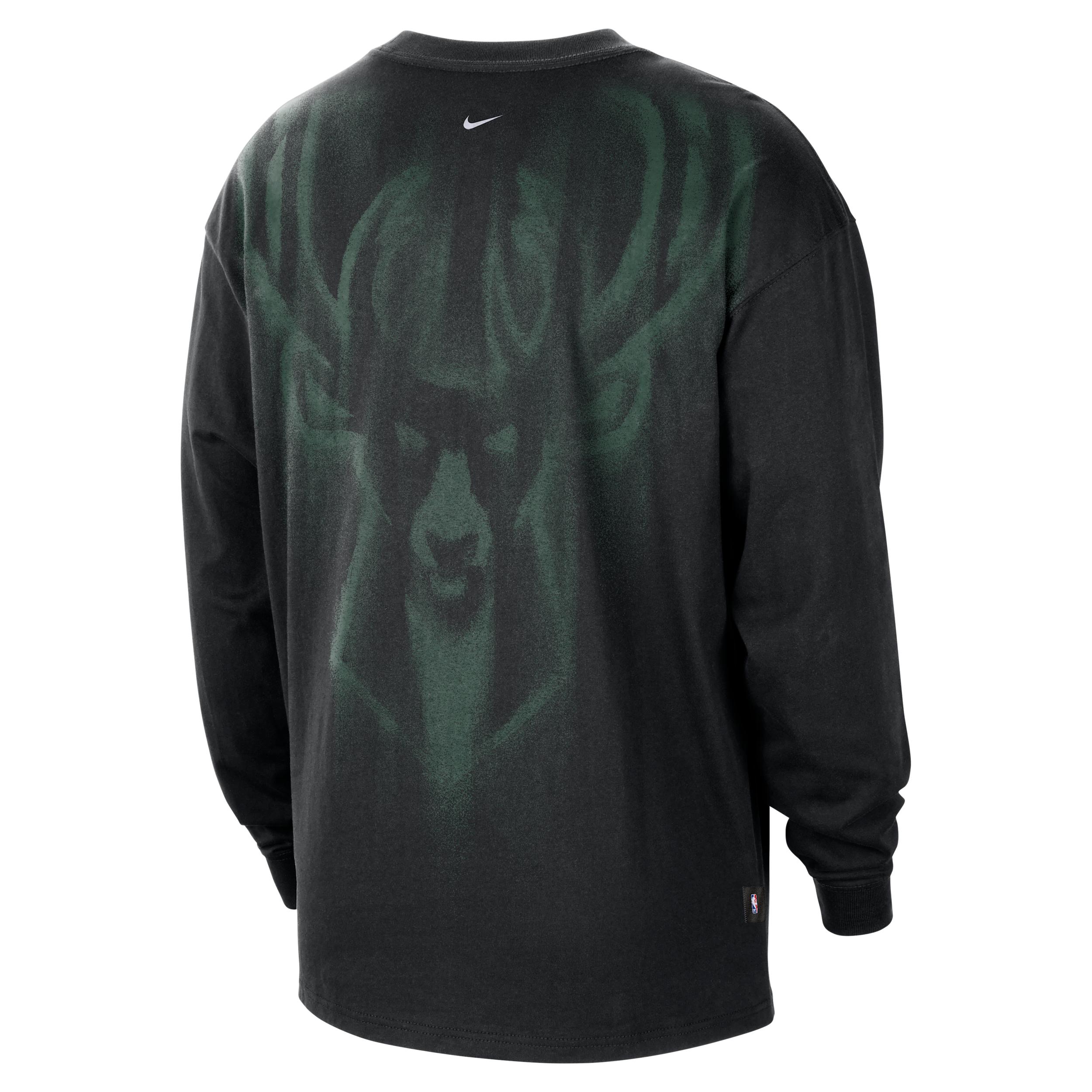 Nike Men's Milwaukee Bucks Standard Issue Basketball Long-Sleeve Top by NIKE