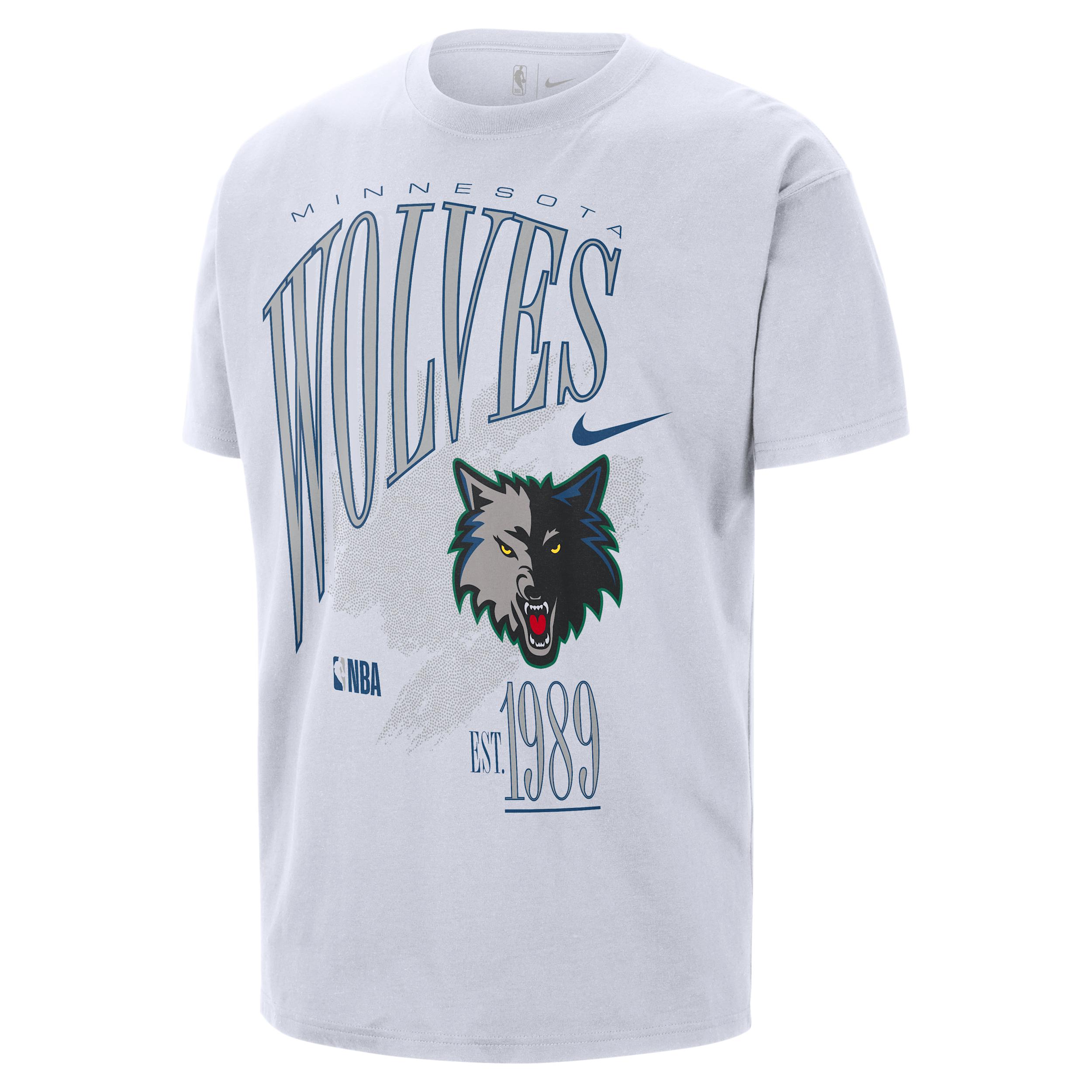 Nike Men's Minnesota Timberwolves Hardwood Classics Vintage Short-Sleeve Ringer T-Shirt by NIKE