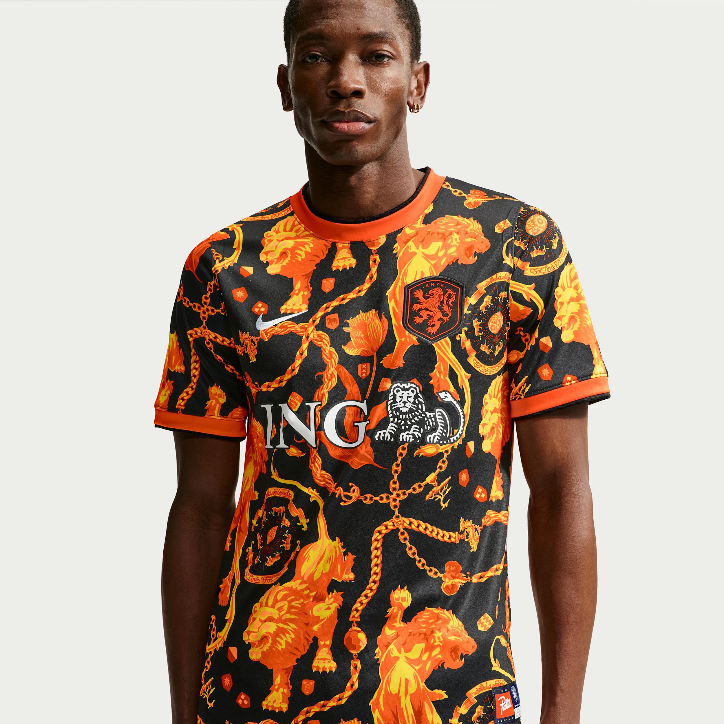 Nike Men's Netherlands x Patta Academy Pro Short-Sleeve Soccer Top by NIKE