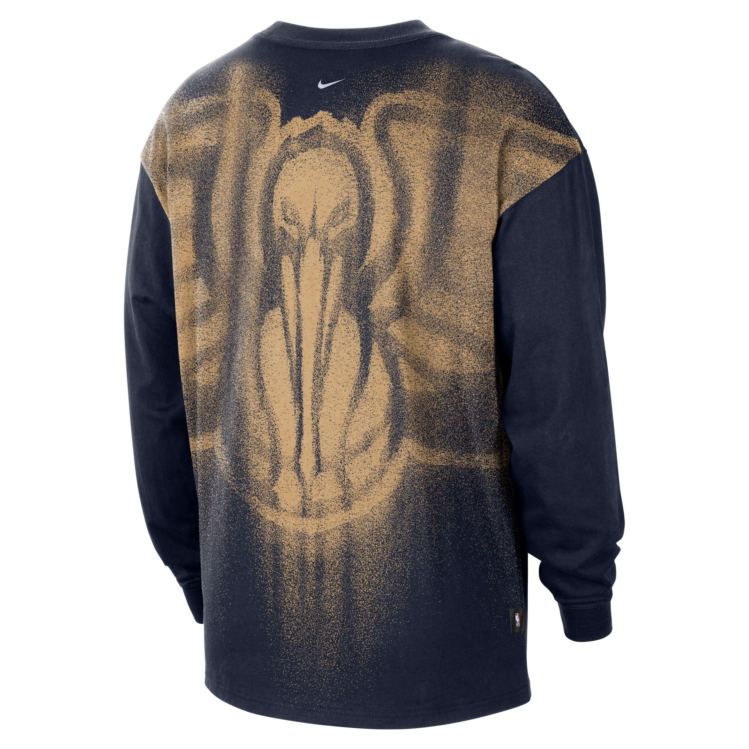 Nike Men's New Orleans Pelicans Standard Issue Basketball Long-Sleeve Top by NIKE