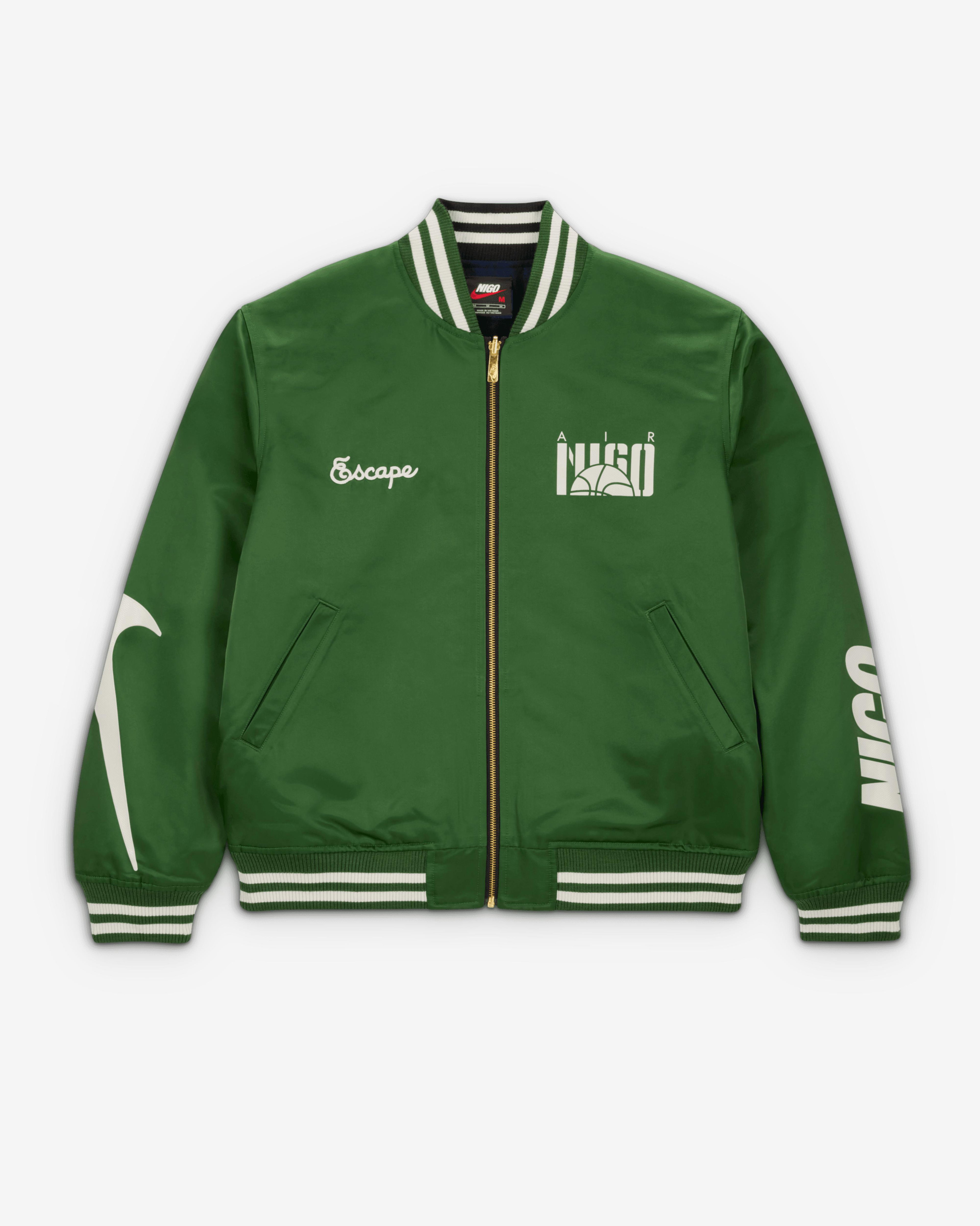 Nike - Men's Nigo Reversible Coach Jacket - (Forrest Green/Black) by NIKE