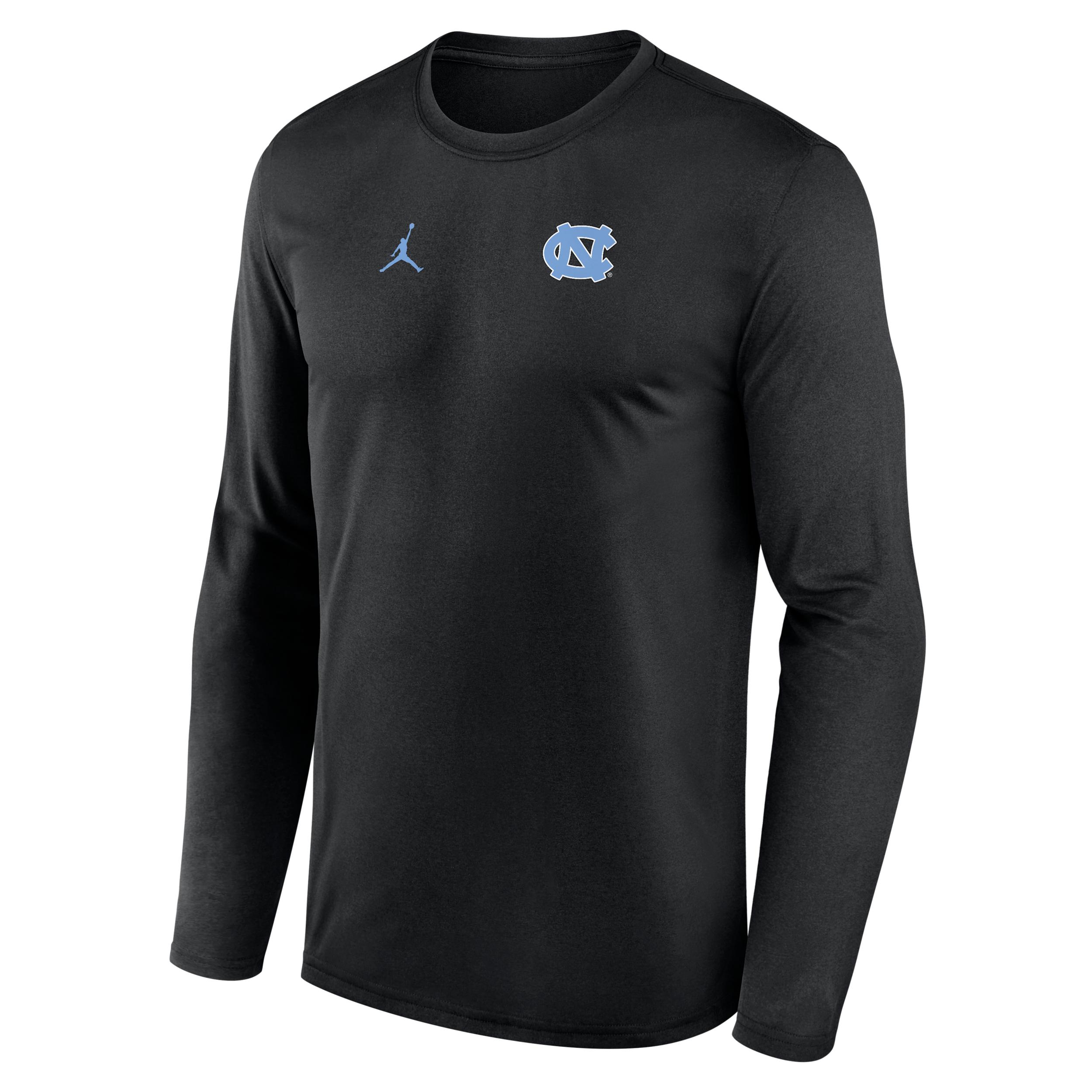 Nike Men's North Carolina Sideline Legend Small Logo Jordan Brand Dri-FIT College Long-Sleeve T-Shirt by NIKE