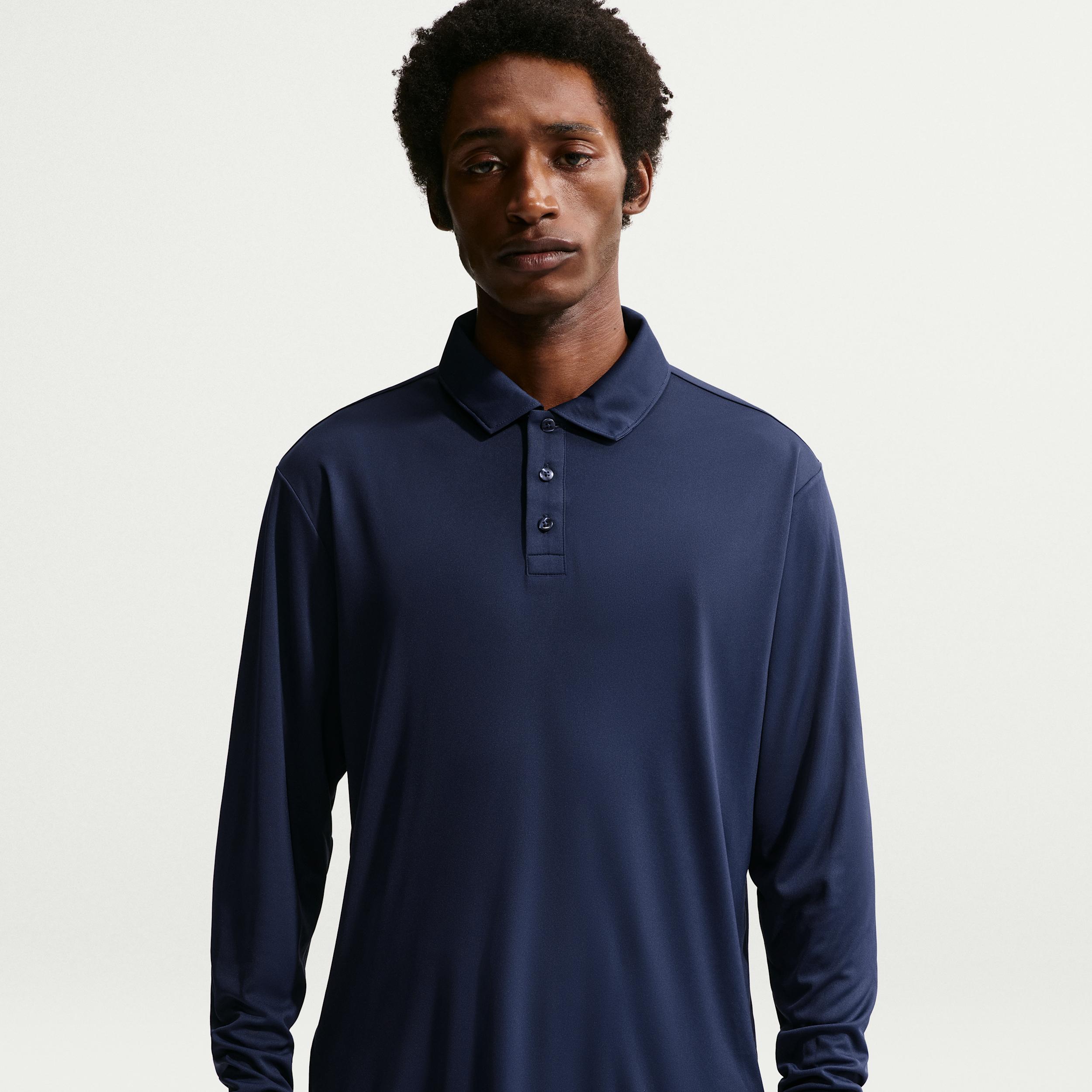 Nike Men's Par Dri-FIT Long-Sleeve Logo Golf Polo by NIKE