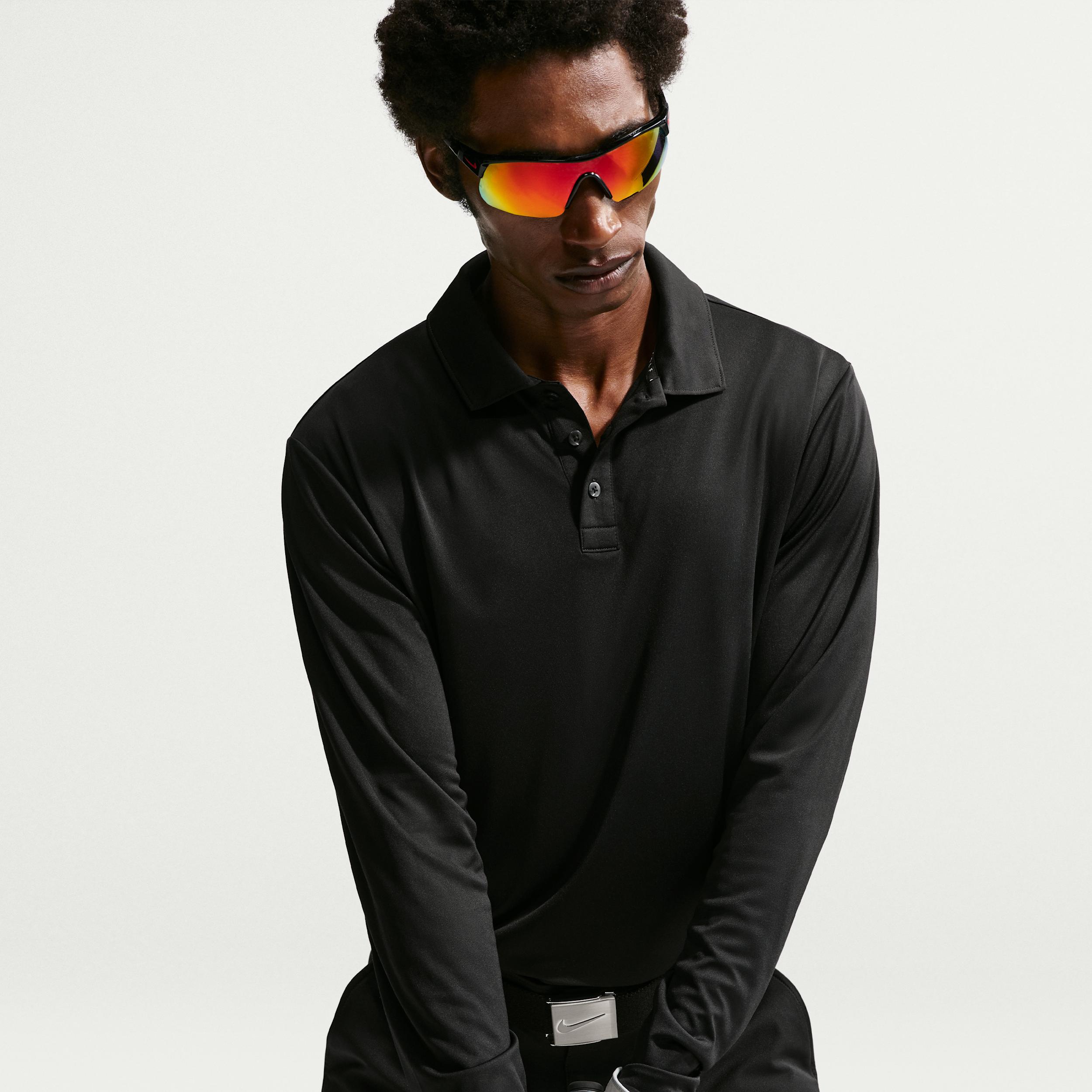 Nike Men's Par Dri-FIT Long-Sleeve Logo Golf Polo by NIKE