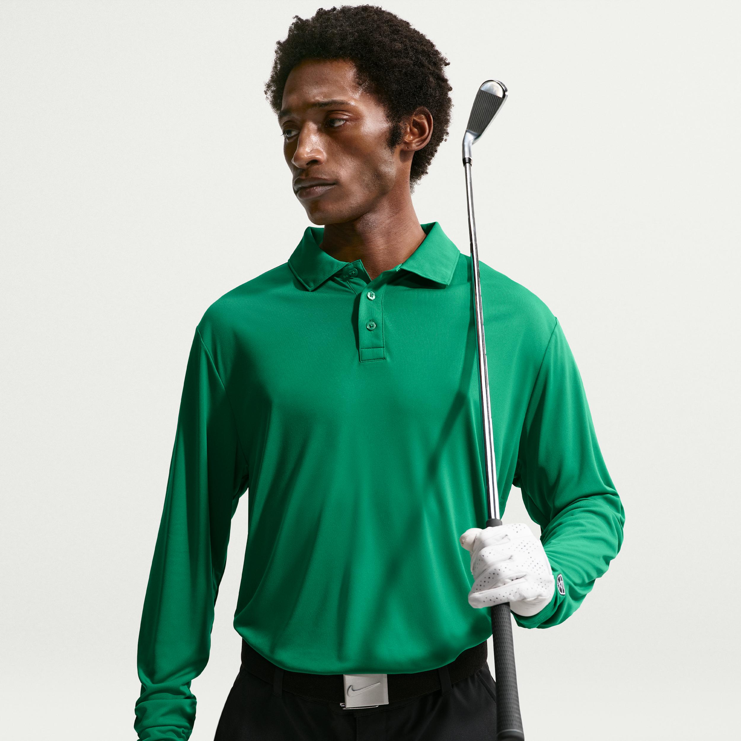 Nike Men's Par Dri-FIT Long-Sleeve Logo Golf Polo by NIKE