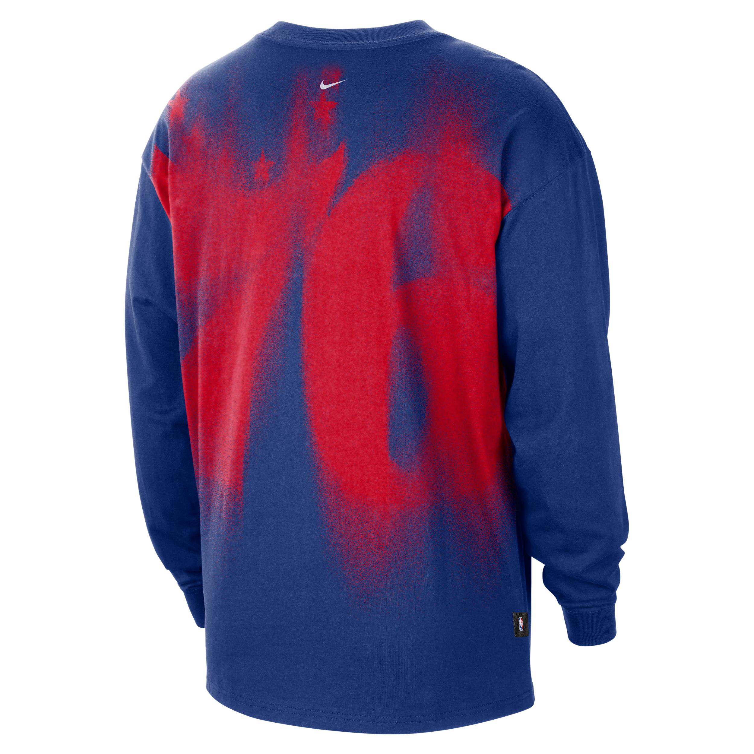 Nike Men's Philadelphia 76ers Standard Issue Basketball Long-Sleeve Top by NIKE