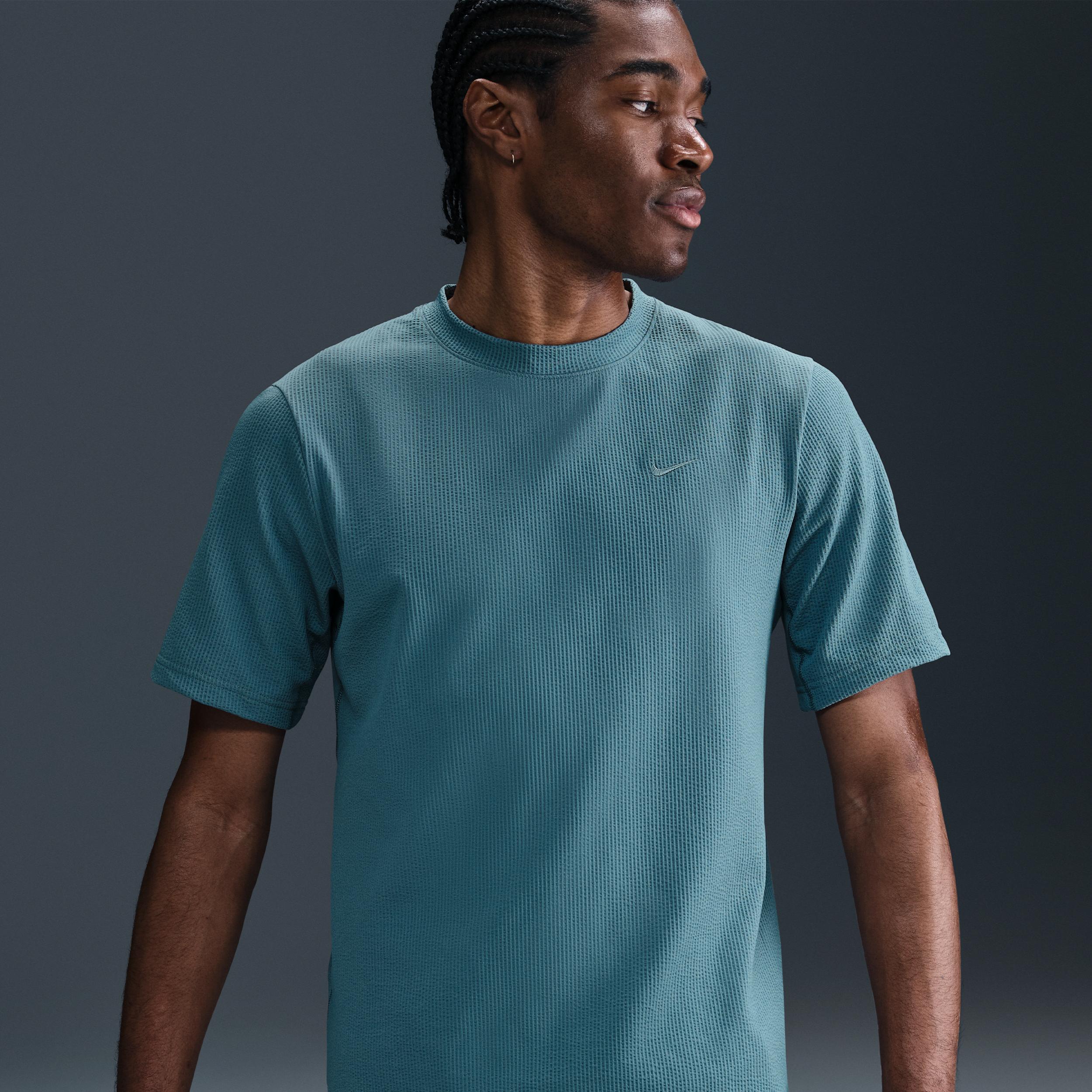 Nike Men's Primary Dri-FIT Seersucker Short-Sleeve Versatile Top by NIKE Nike Men's Primary Dri-FIT Seersucker Short-Sleeve Versatile Top by NIKE