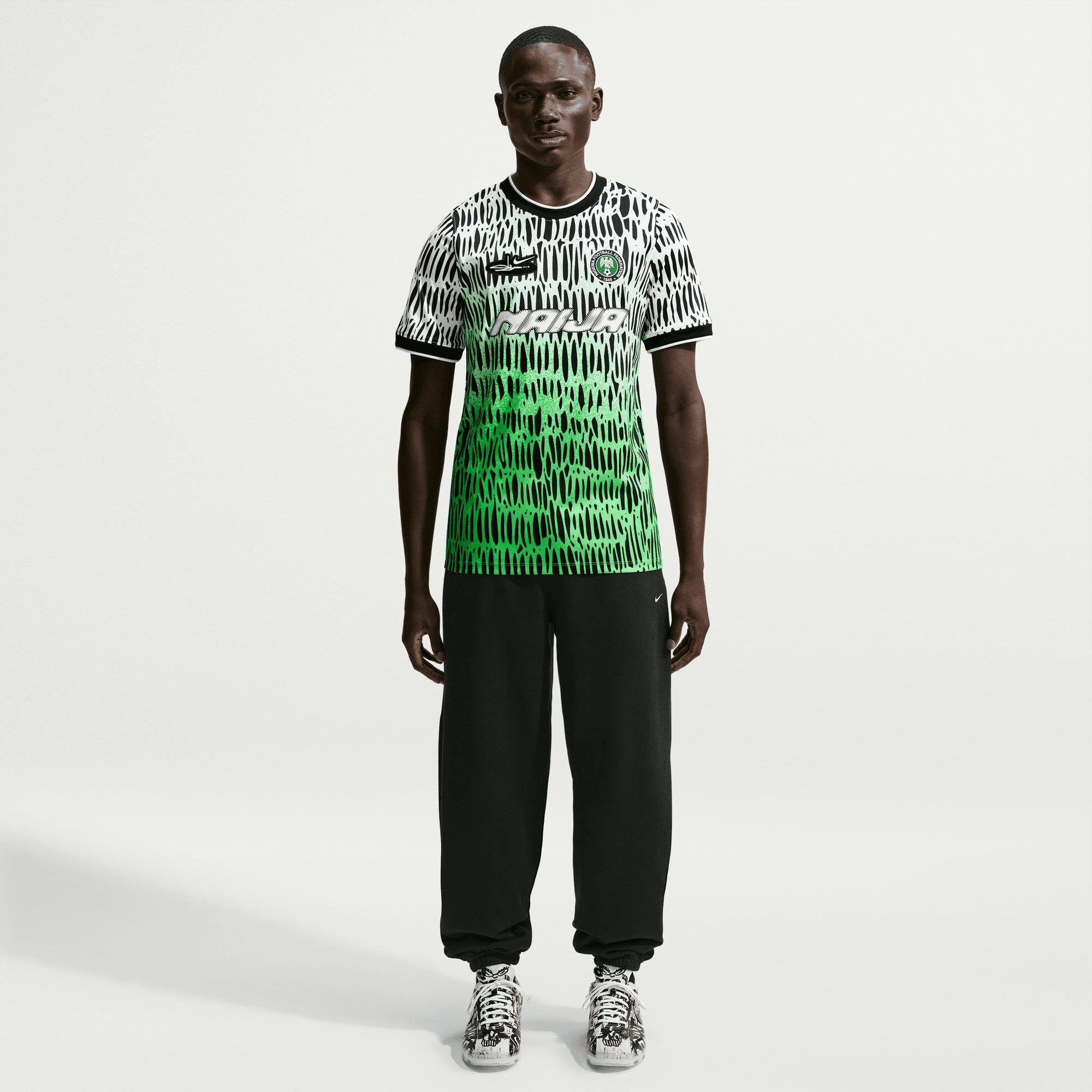 Nike - Men's Slawn Nigeria Academy Pro Short-Sleeve Soccer Top - (IB5641-010) by NIKE