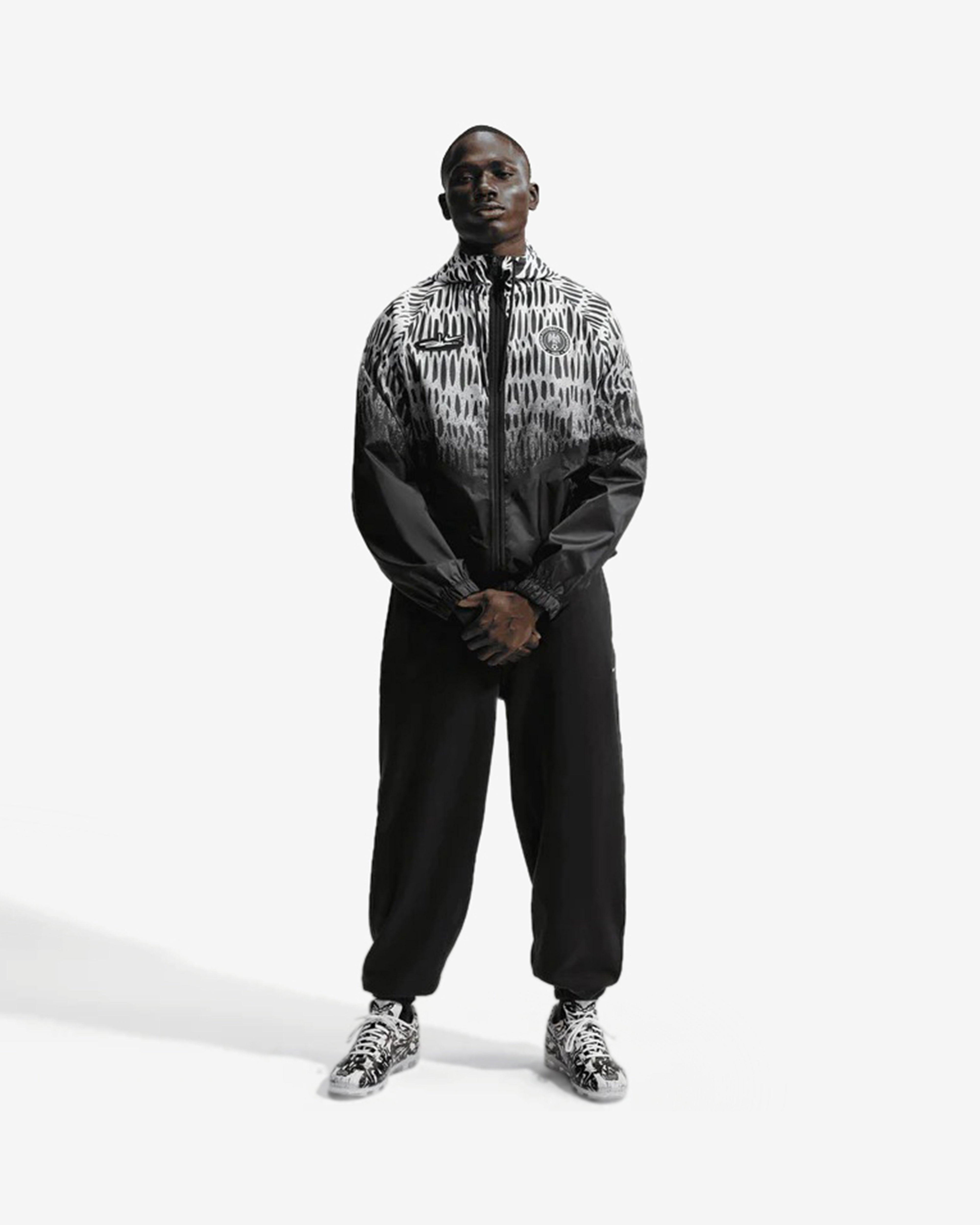 Nike - Men's Slawn X Nigeria Anthem Jacket - (Black/White) by NIKE