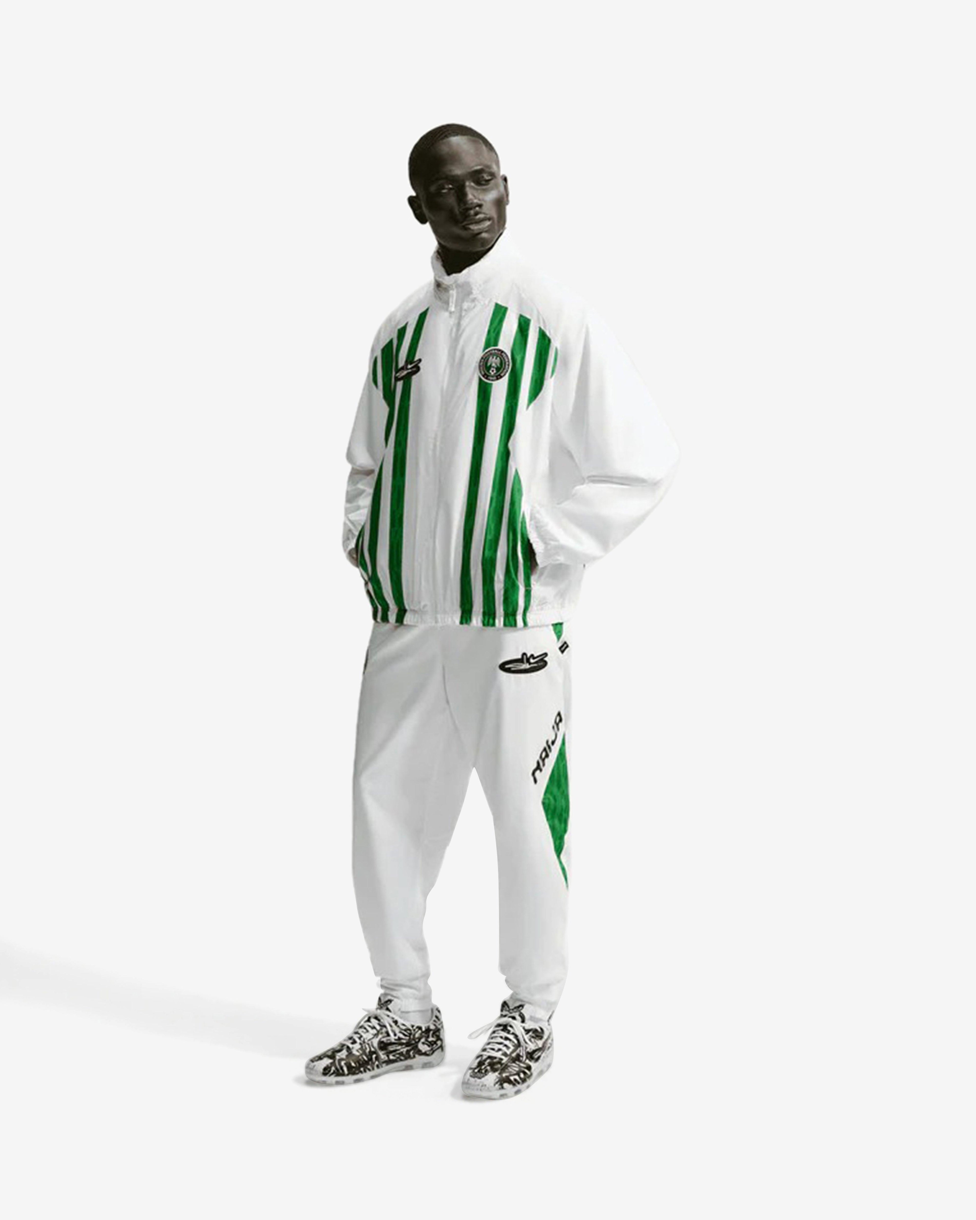 Nike - Men's Slawn X Nigeria Lightweight Jacket - (White/Black) by NIKE
