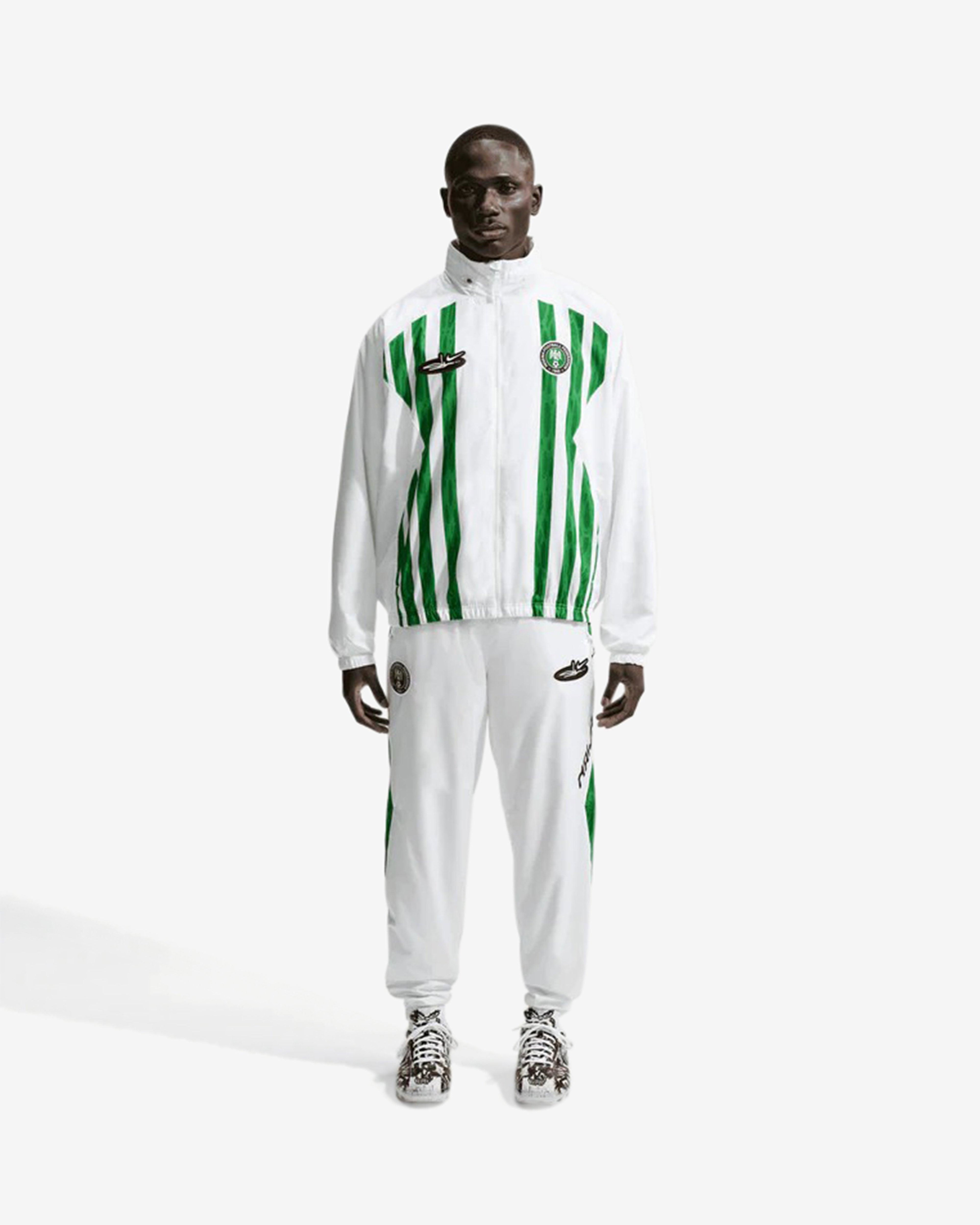 Nike - Men's Slawn X Nigeria Lightweight Pant - (White/Black) by NIKE