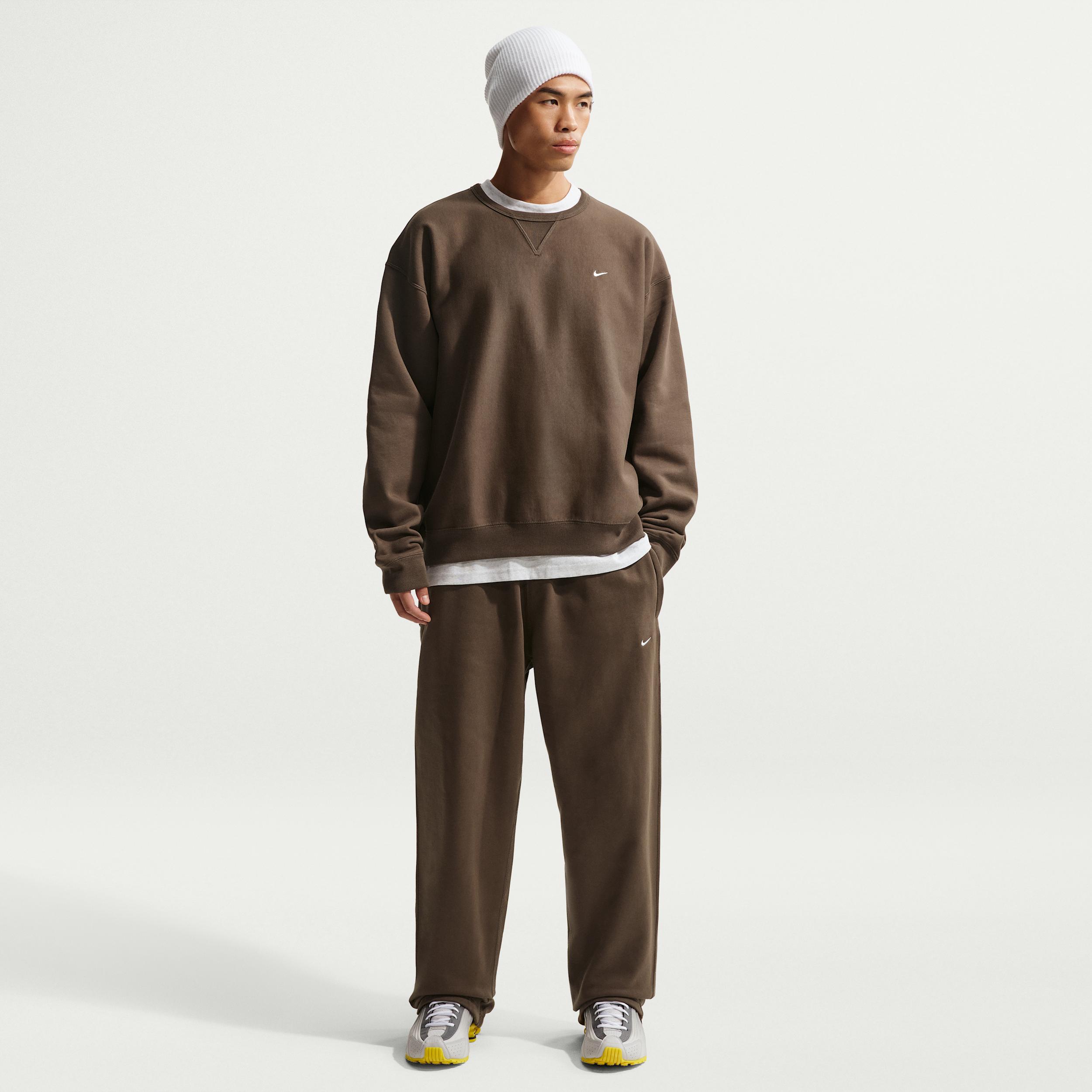 Nike Men's Solo Swoosh Fleece Open-Hem Pants by NIKE
