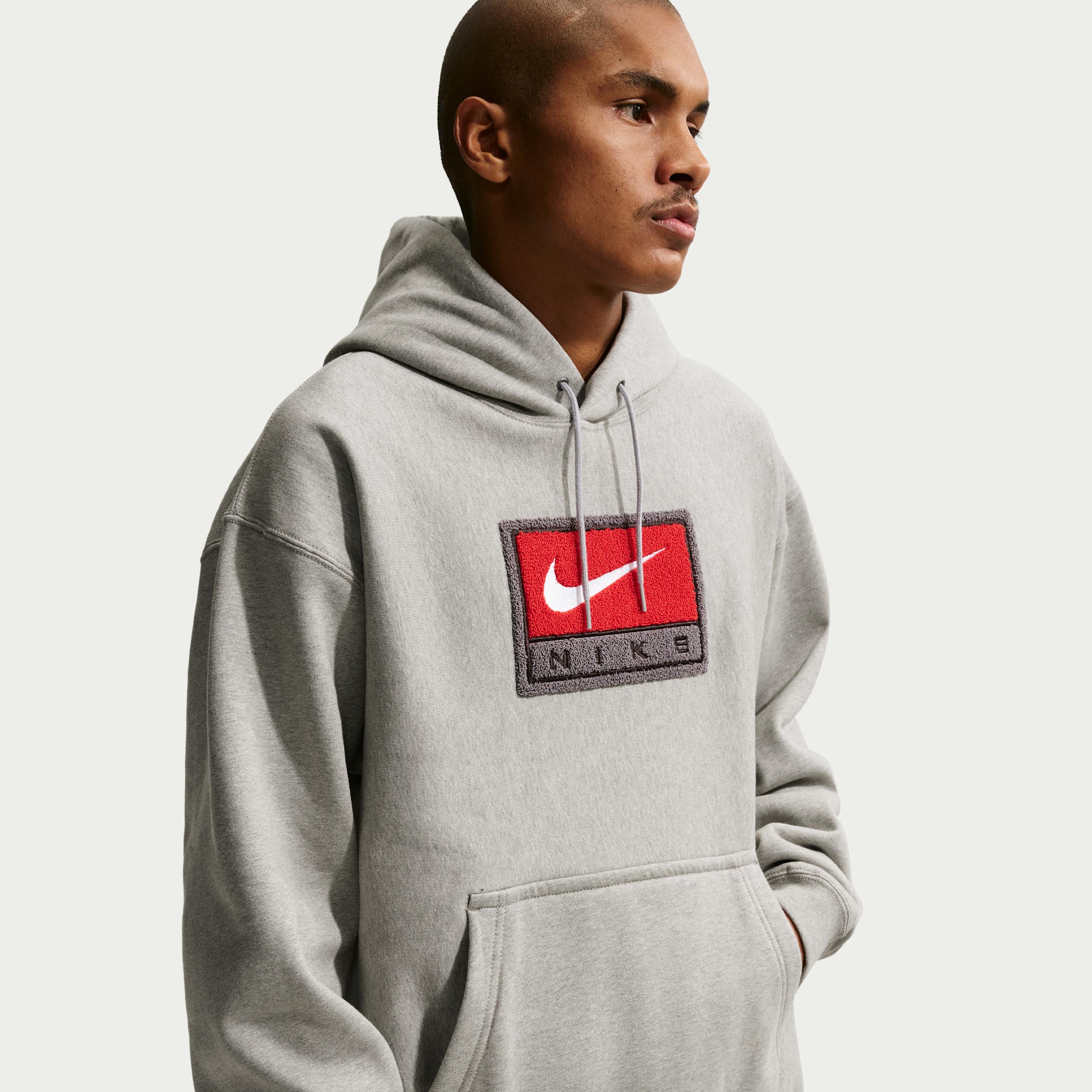 Nike Men's Solo Swoosh Fleece Pullover Hoodie by NIKE