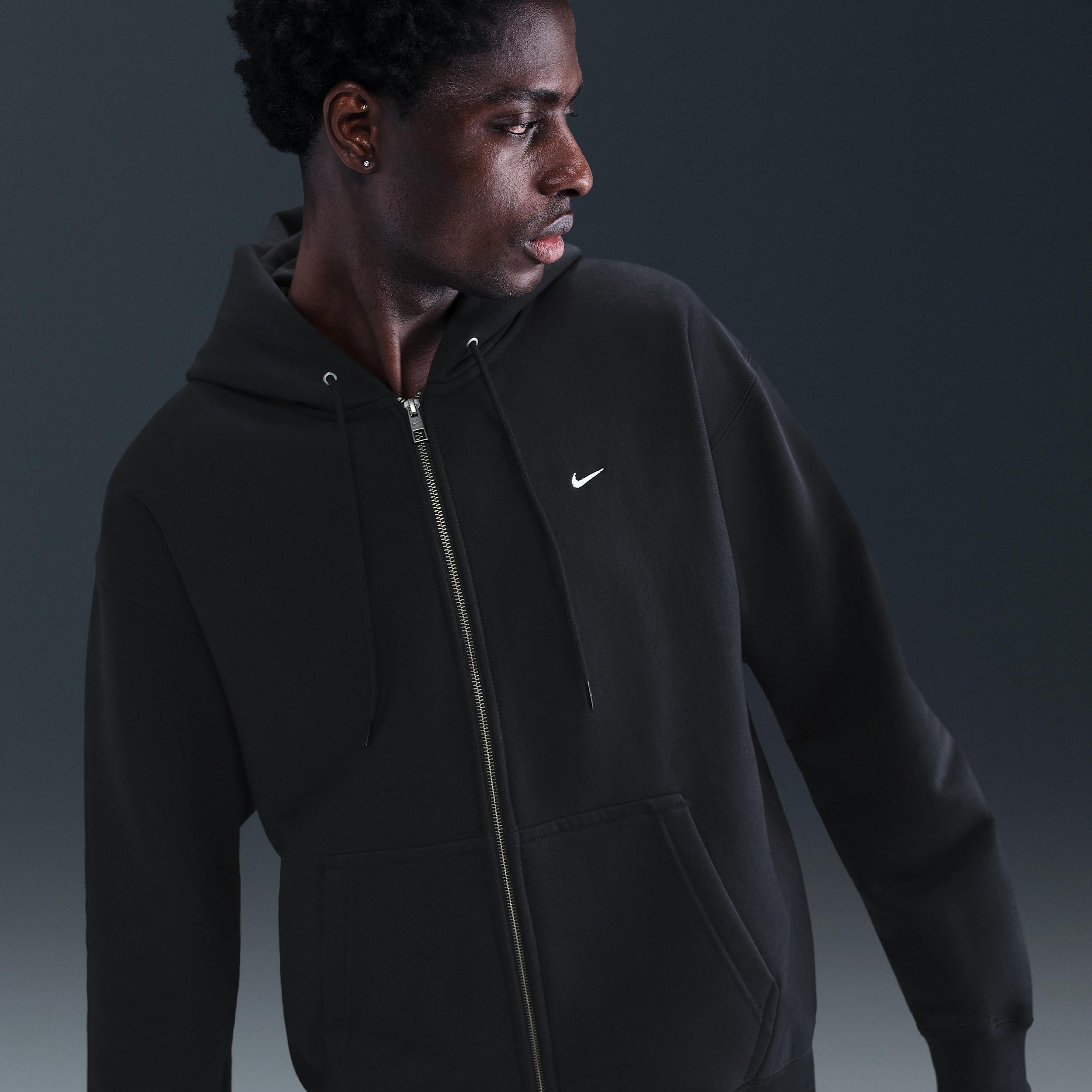 Nike Men's Solo Swoosh Full-Zip Fleece Hoodie by NIKE