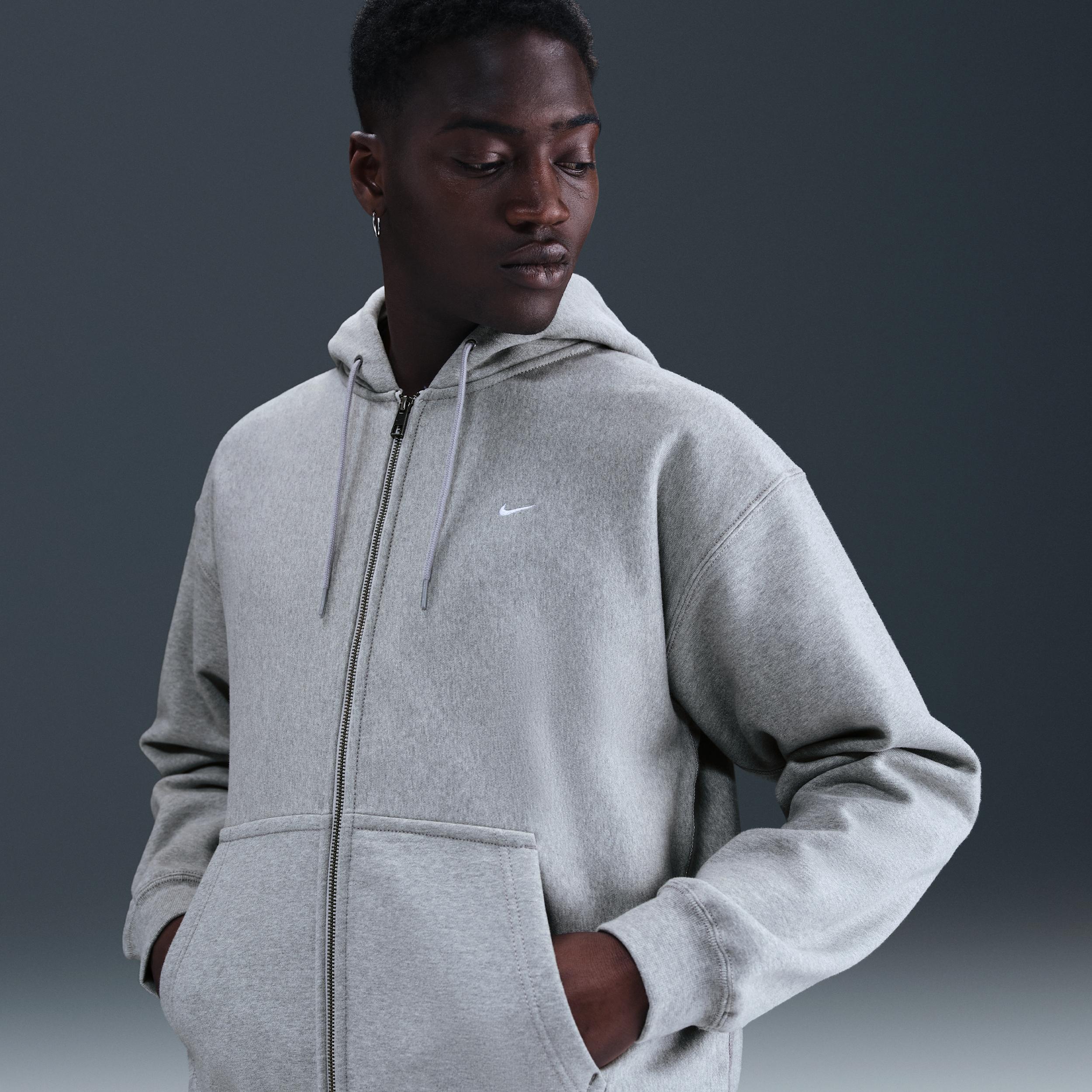 Nike Men's Solo Swoosh Full-Zip Fleece Hoodie by NIKE