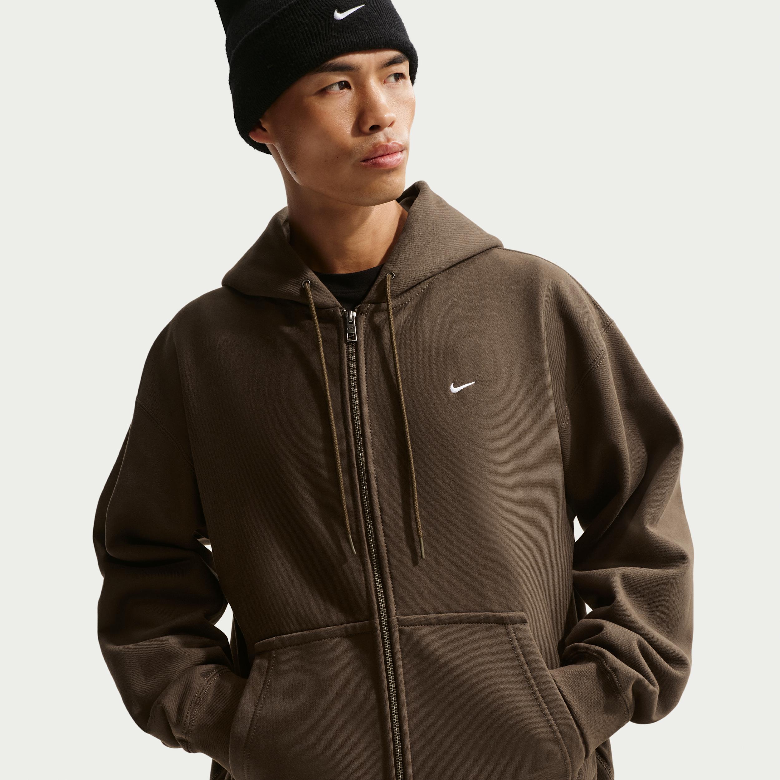 Nike Men's Solo Swoosh Full-Zip Fleece Hoodie by NIKE