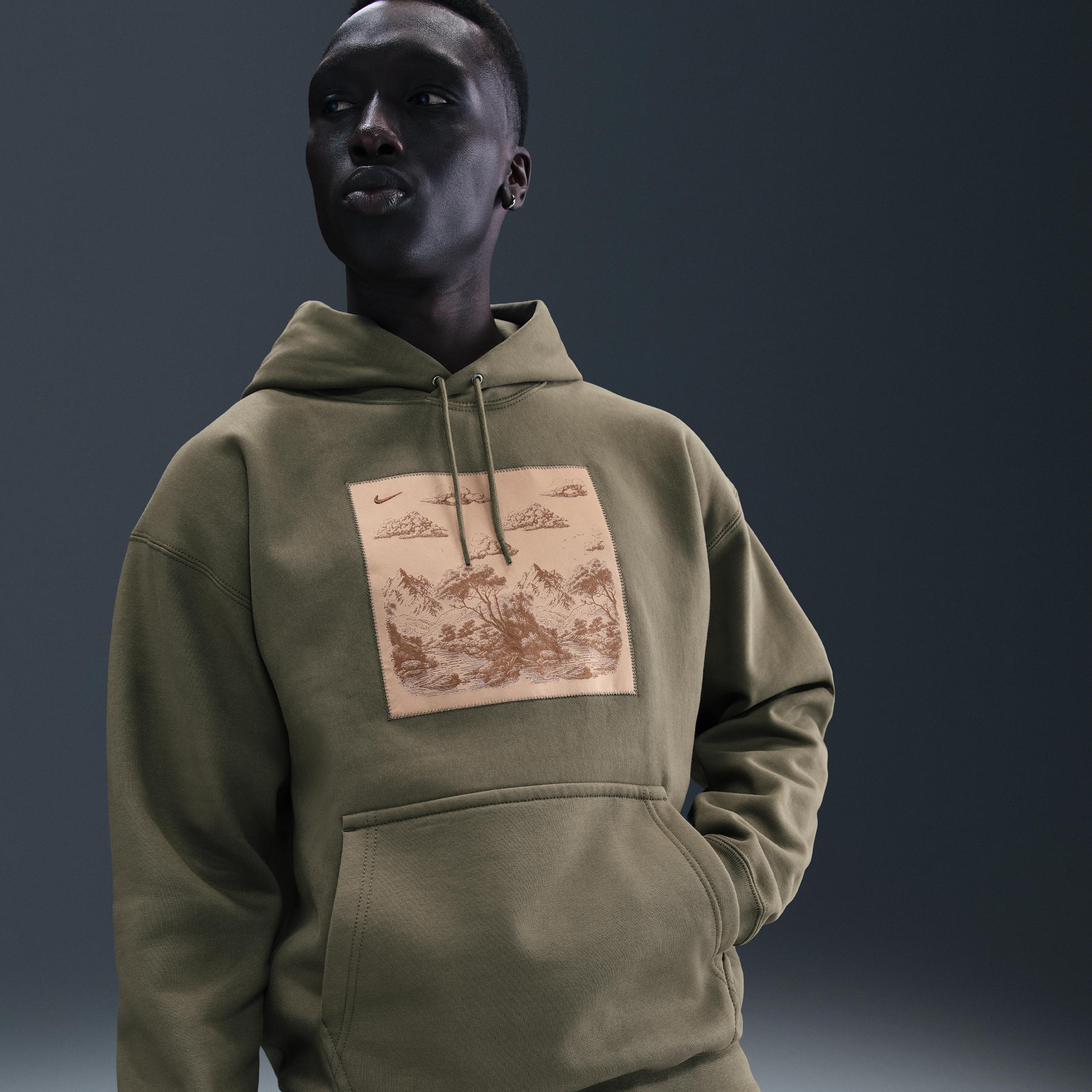 Nike Men's Solo Swoosh Pullover Fleece Hoodie by NIKE