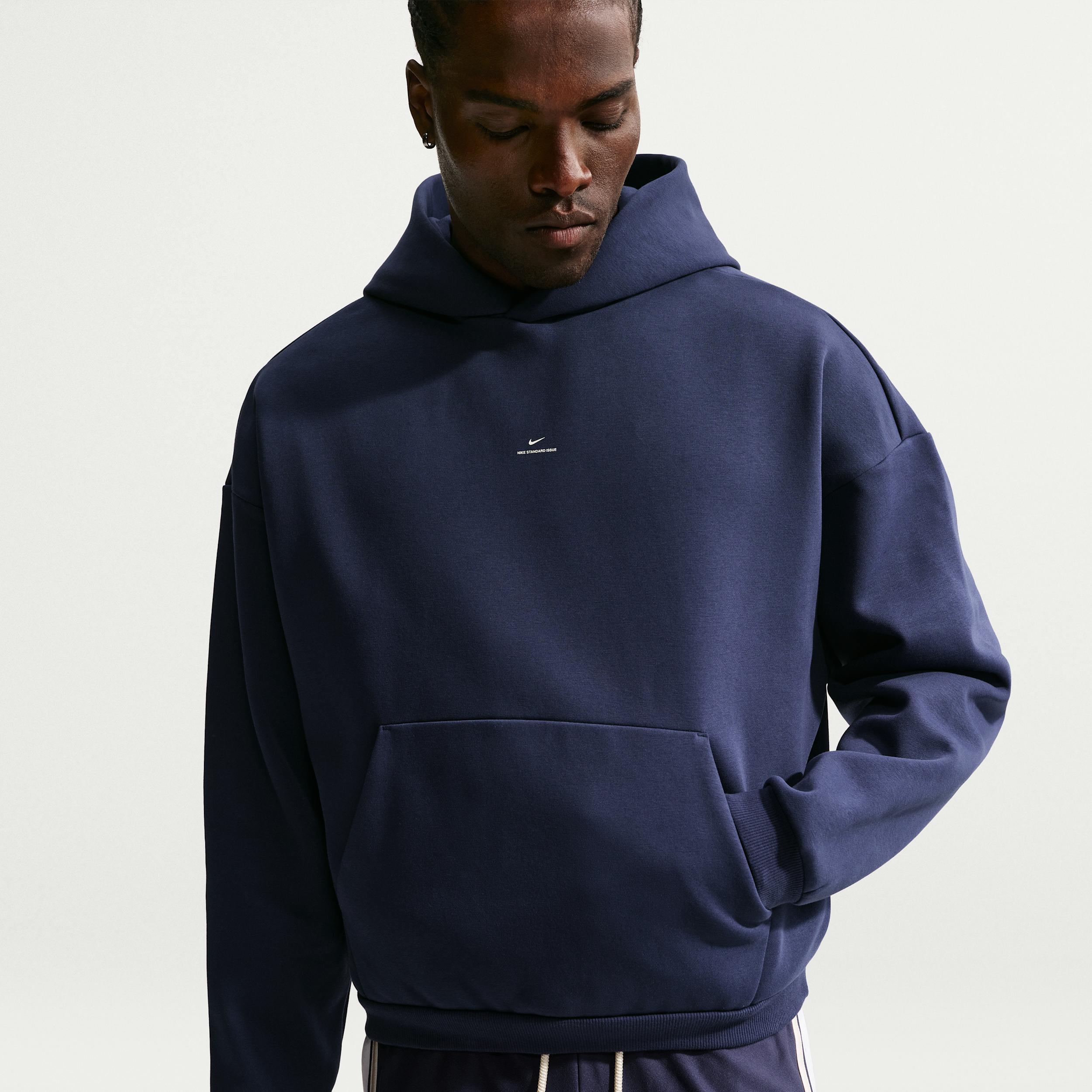 Nike Men's Standard Issue Therma-FIT Brushed Basketball Pullover Hoodie by NIKE