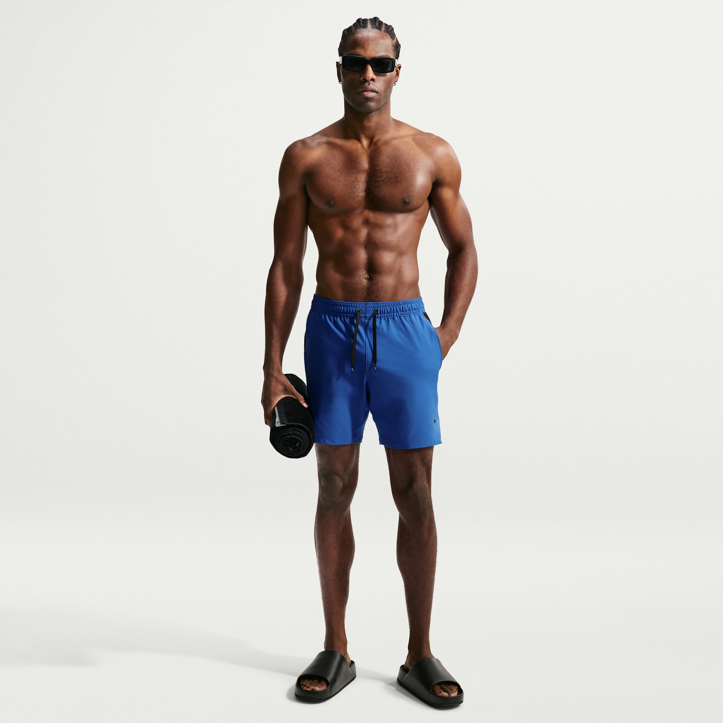 Nike Men's Swim Contend Essential 7" Brief-Lined Volley Short by NIKE