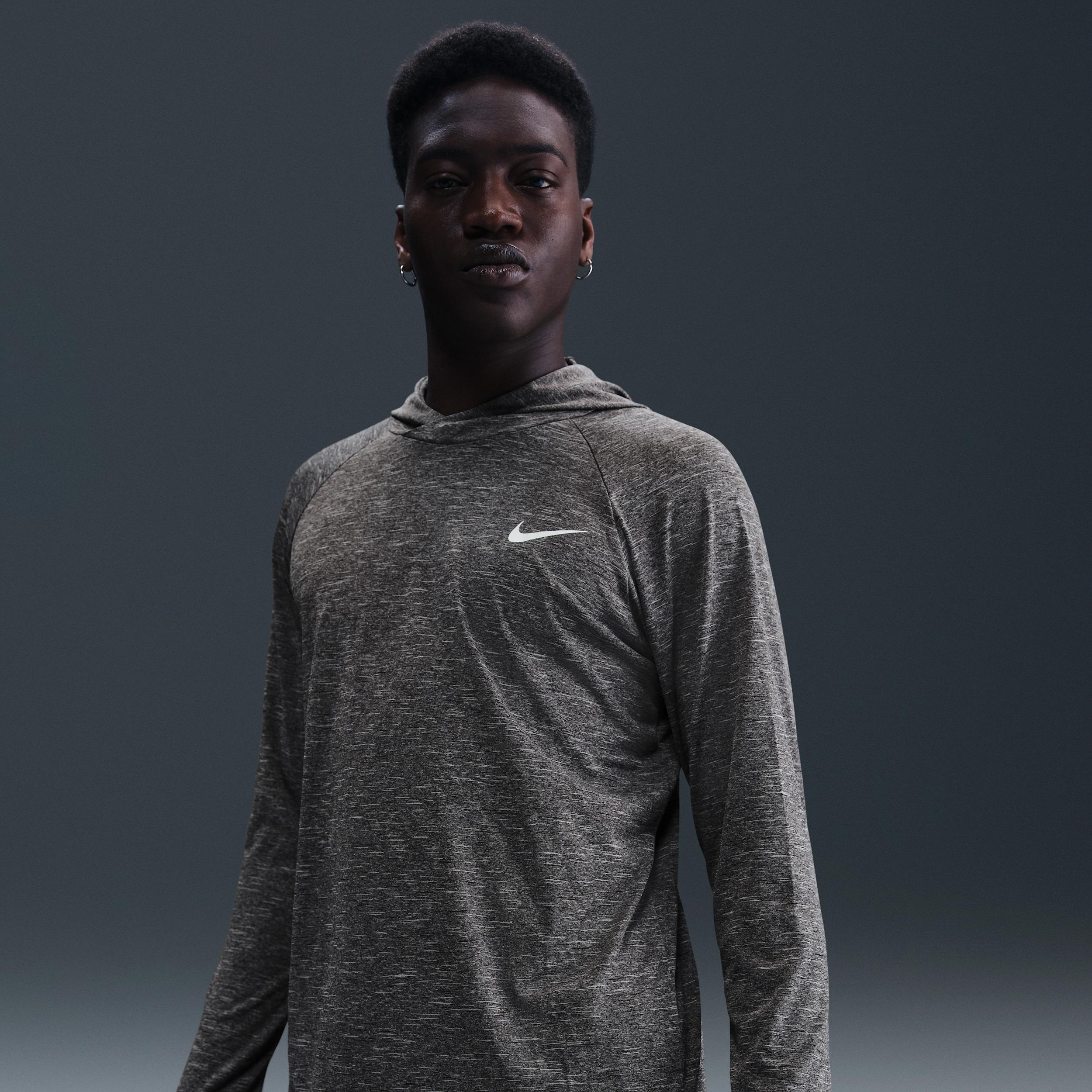 Nike Men's Swim Hydroguard Essential Dri-FIT UV Long Sleeve Hooded Top by NIKE