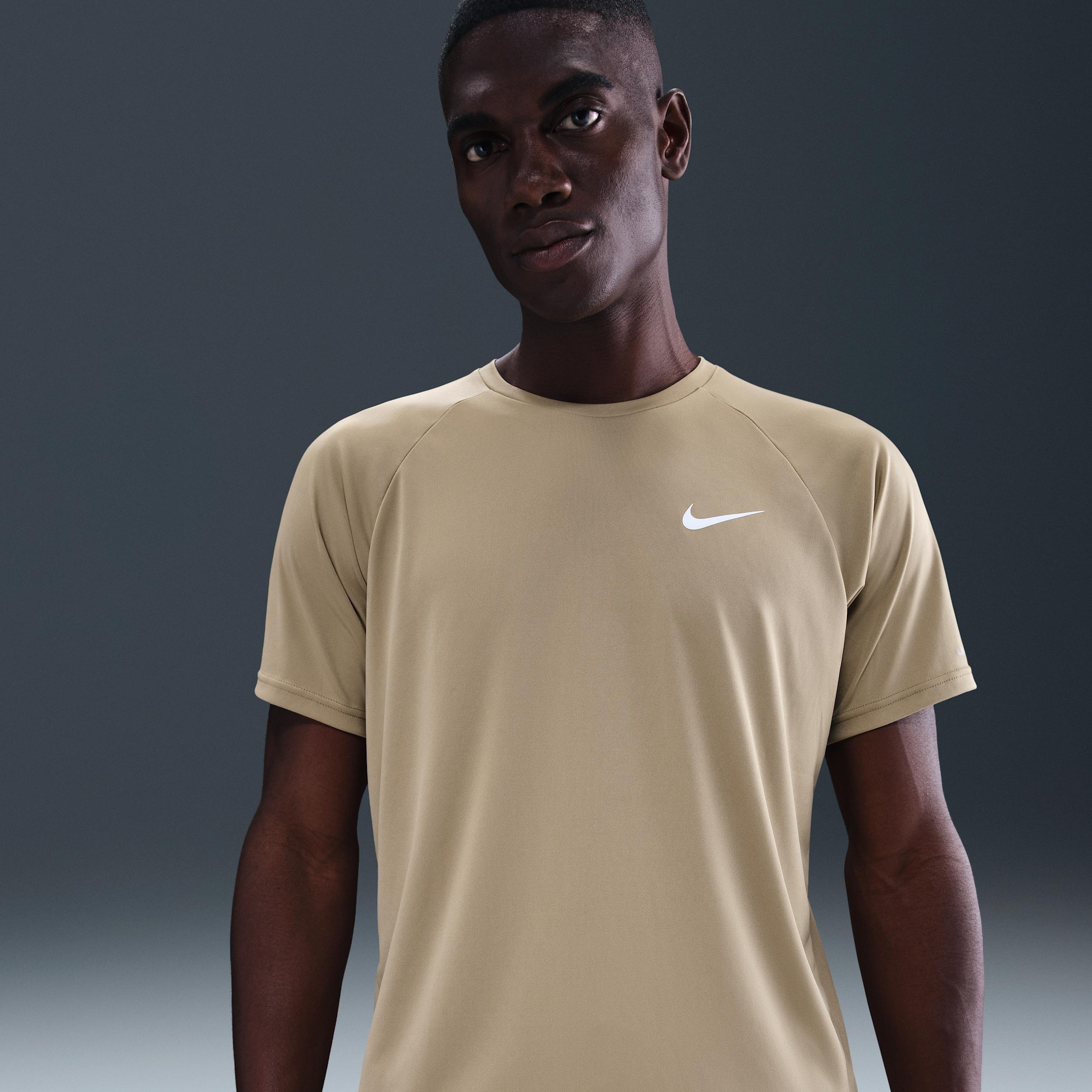 Nike Men's Swim Hydroguard Essential Dri-FIT UV Short Sleeve Top by NIKE