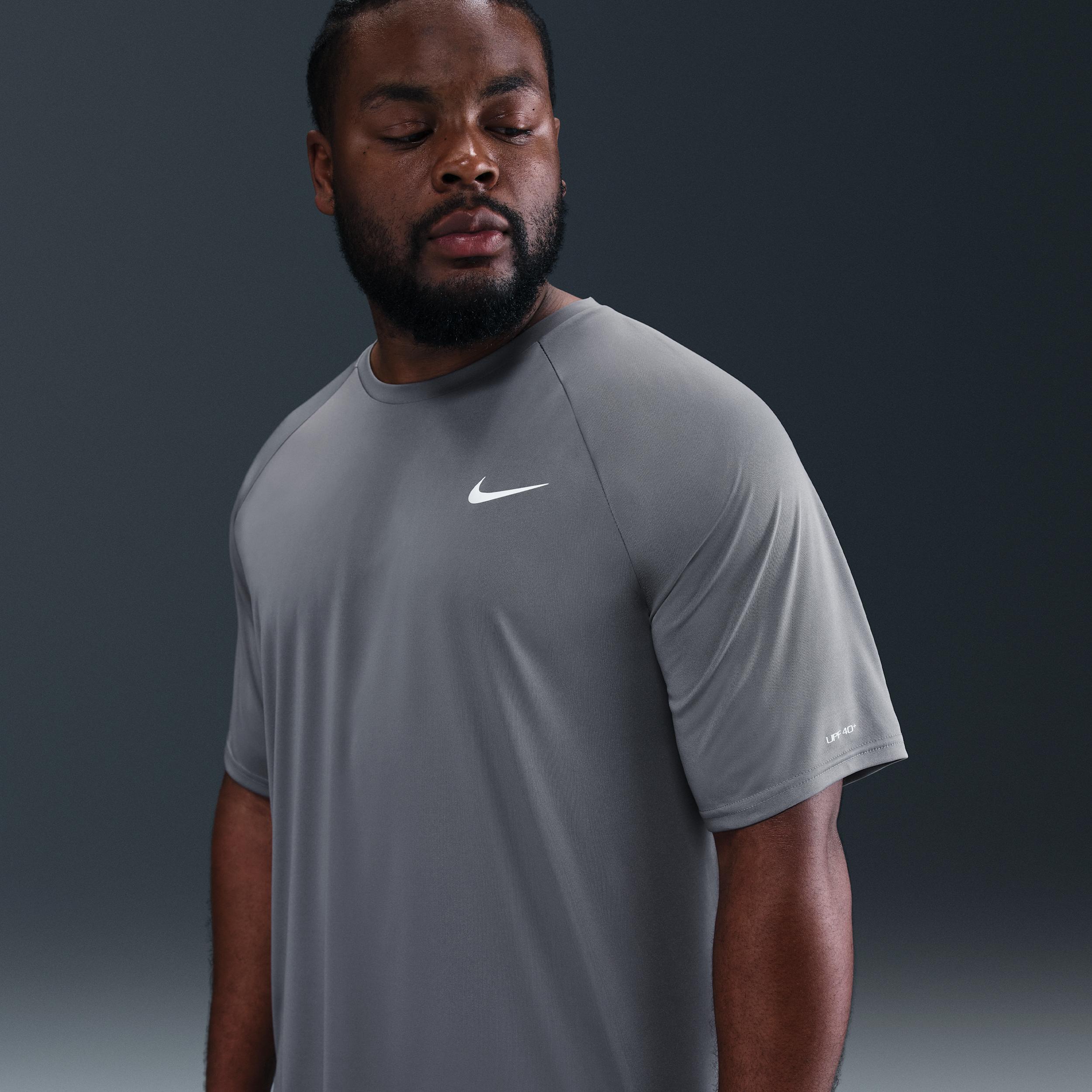 Nike Men's Swim Hydroguard Essential Dri-FIT UV Short Sleeve Top (Big & Tall) by NIKE
