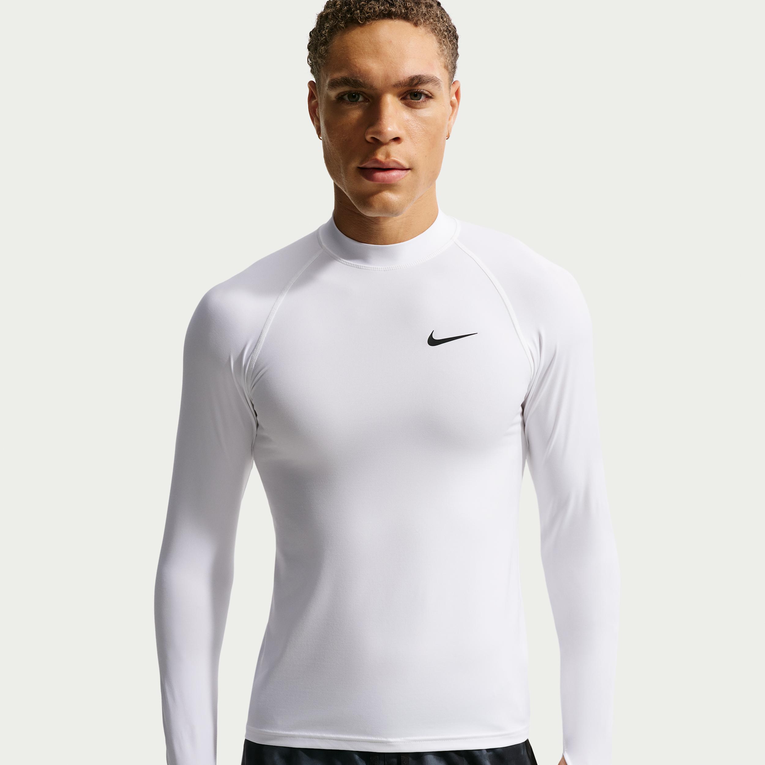 Nike Men's Swim Whitewater Essential Dri-FIT UV Long Sleeve Rashguard Top by NIKE