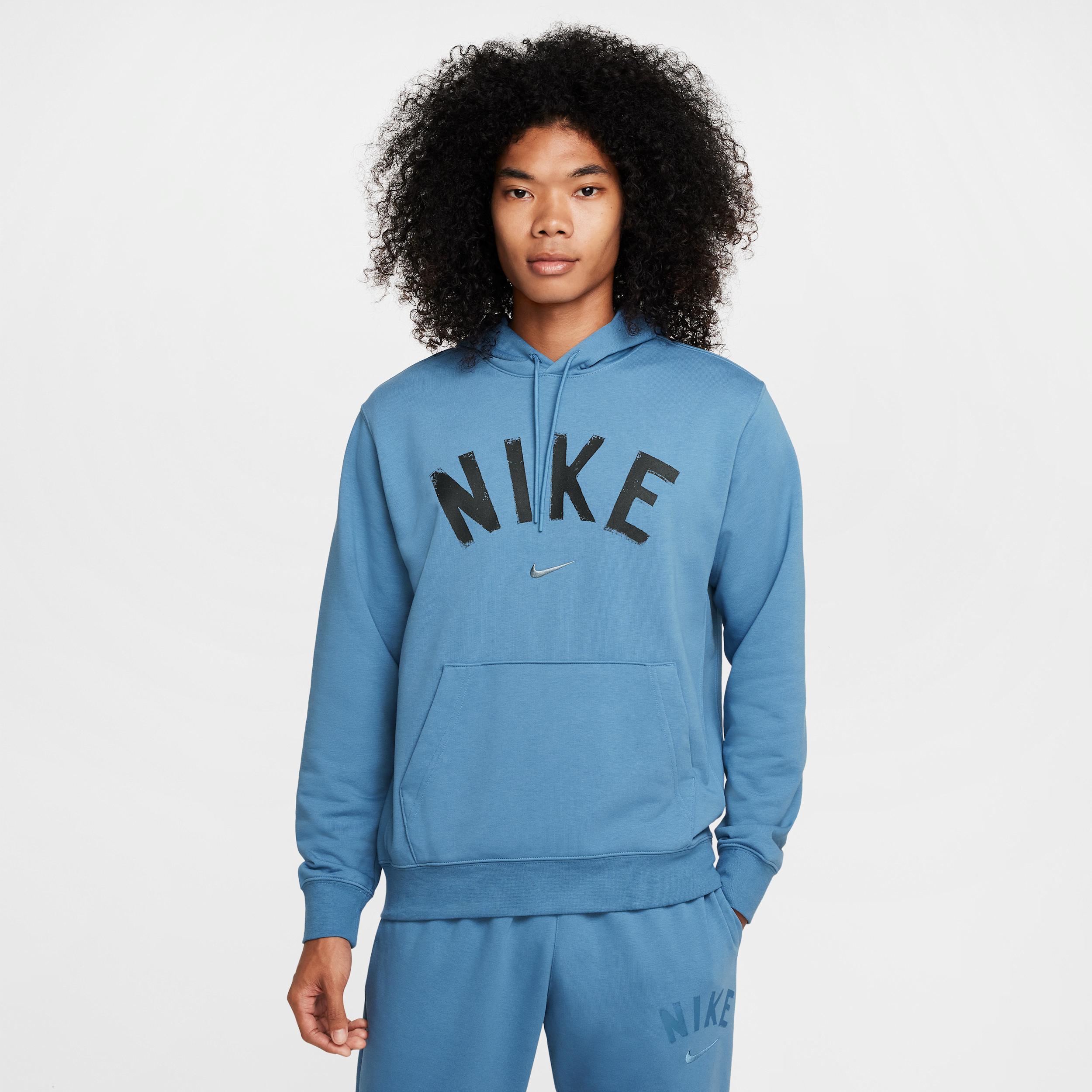 Nike Men's Swoosh Dri-FIT French Terry Pullover Fitness Hoodie by NIKE