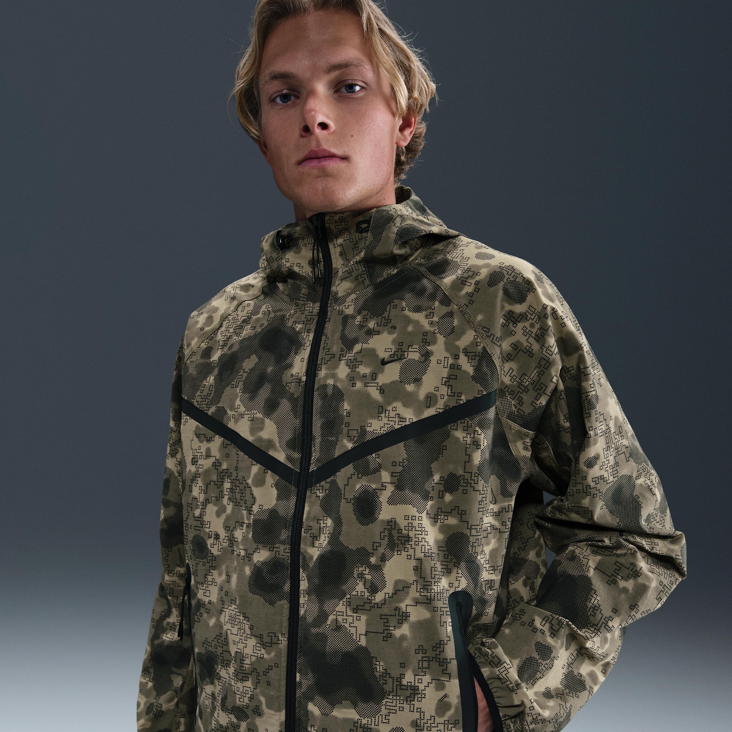 Nike Men's Tech Dri-FIT Woven Camo Windrunner Jacket by NIKE