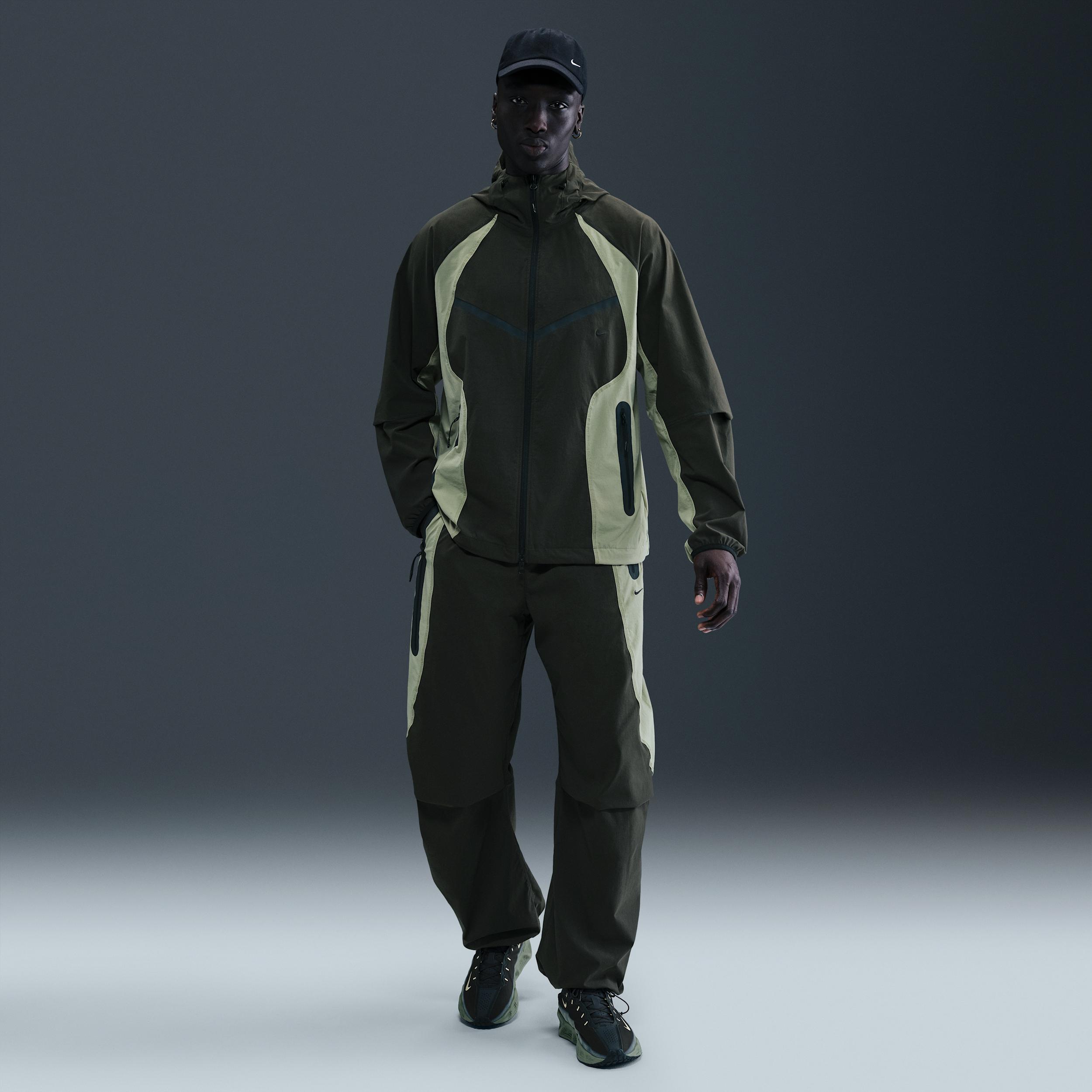 Nike Men's Tech Dri-FIT Woven Color-Block Oversized Pants by NIKE