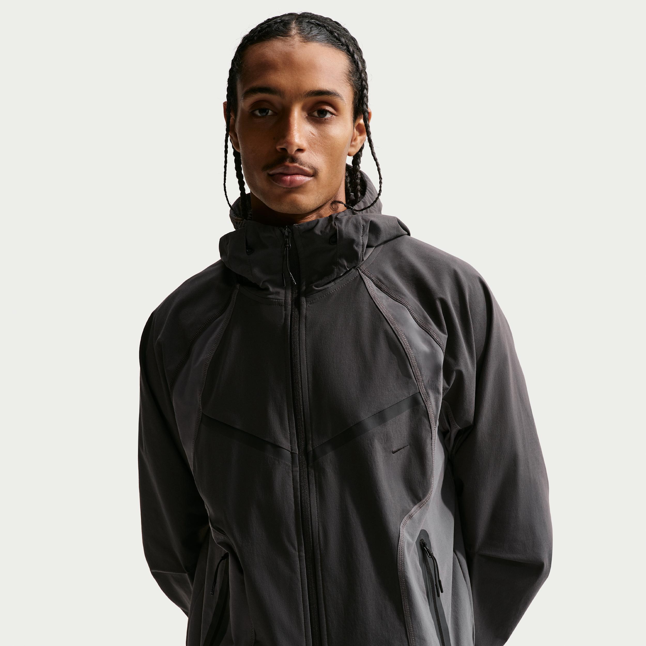 Nike Men's Tech Dri-FIT Woven Full-Zip Color-Block Windrunner Jacket by NIKE