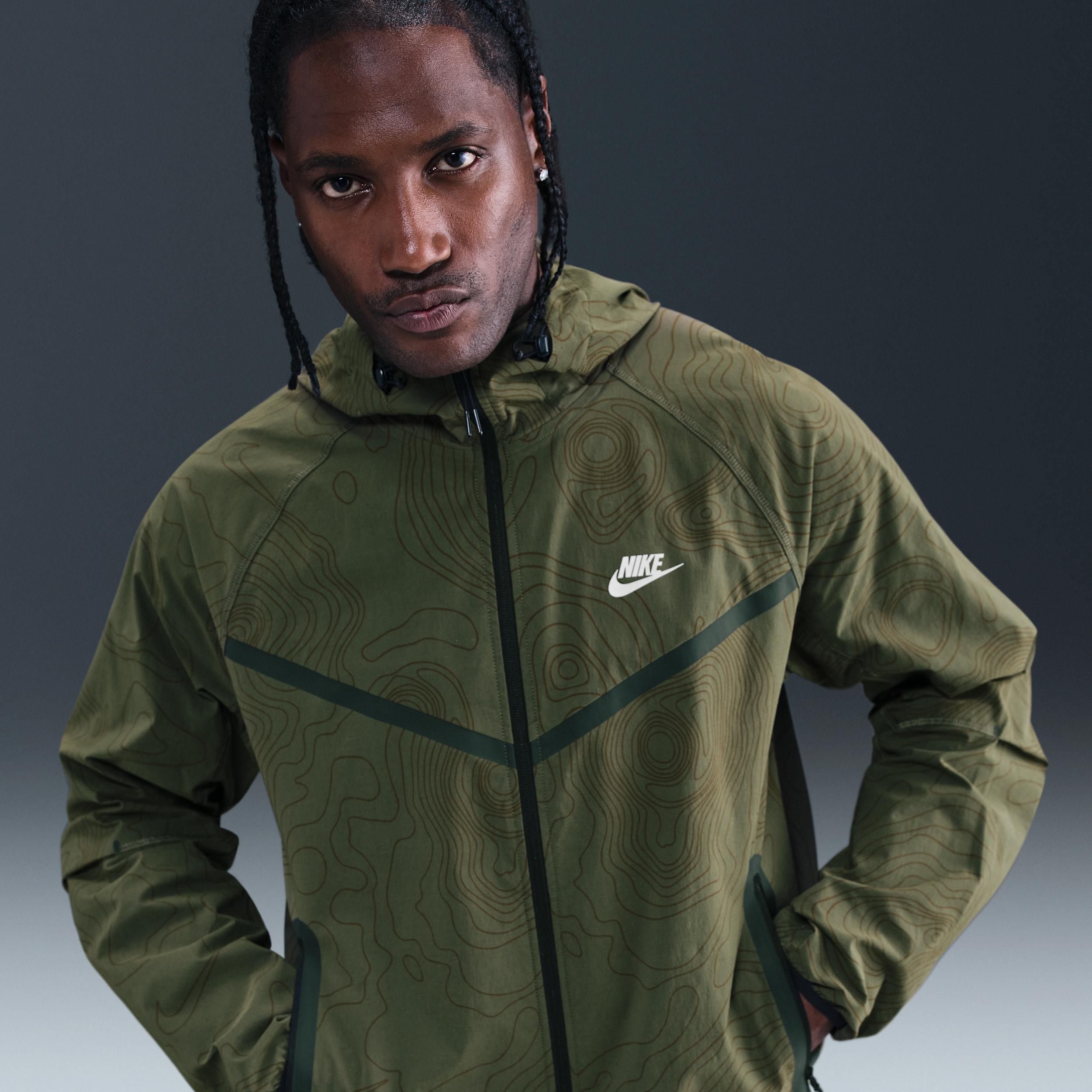 Nike Men's Tech Full-Zip Woven Windrunner Jacket by NIKE