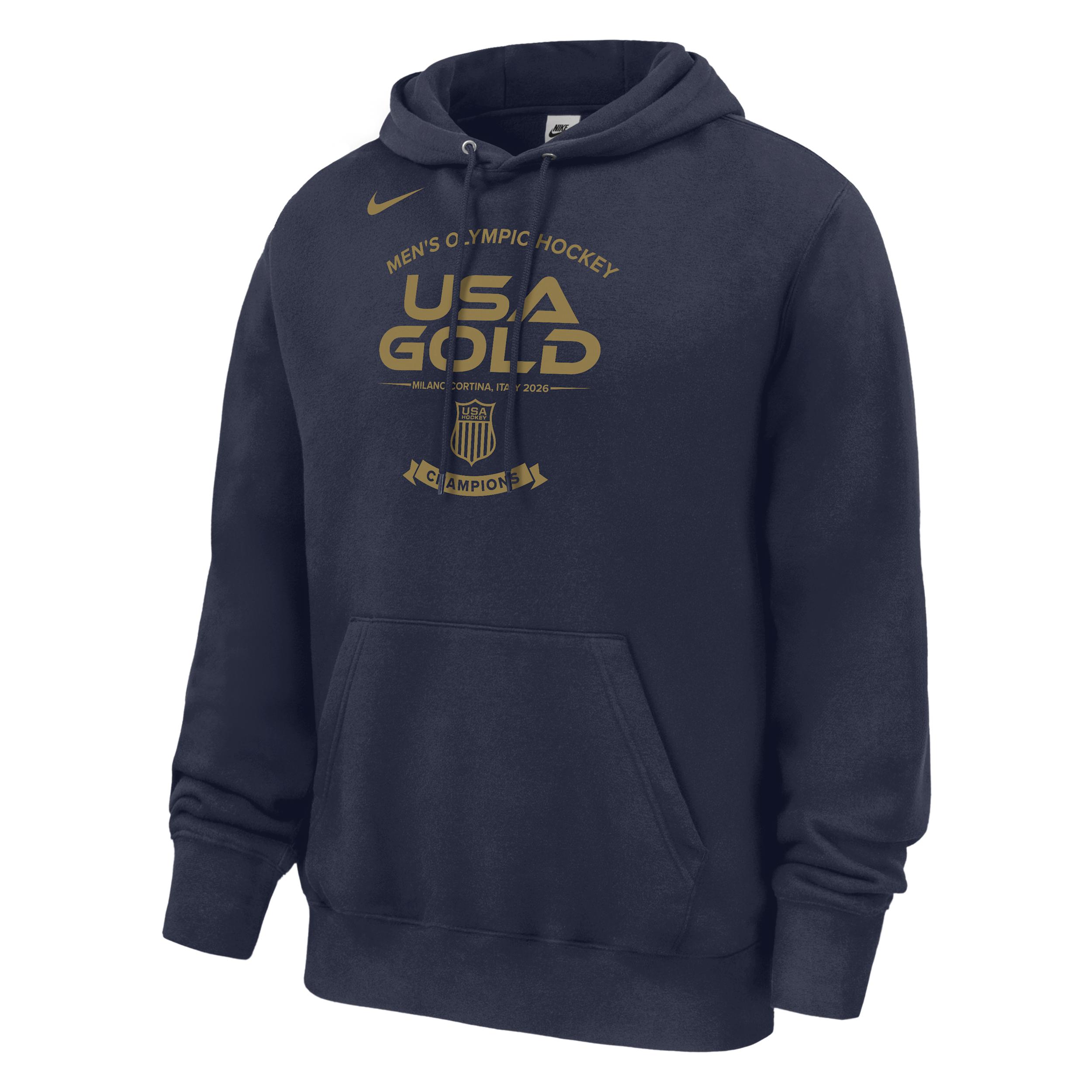 Nike Men's USA Olympic Team 2026 "Gold Medal" Club Fleece Roster Hoodie by NIKE