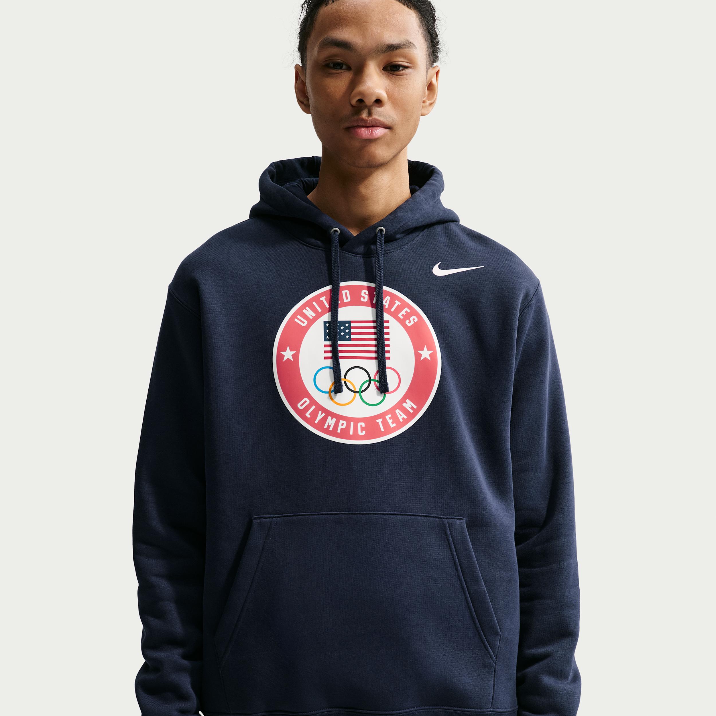 Nike Men's United States Olympic Team Club Fleece Hoodie by NIKE