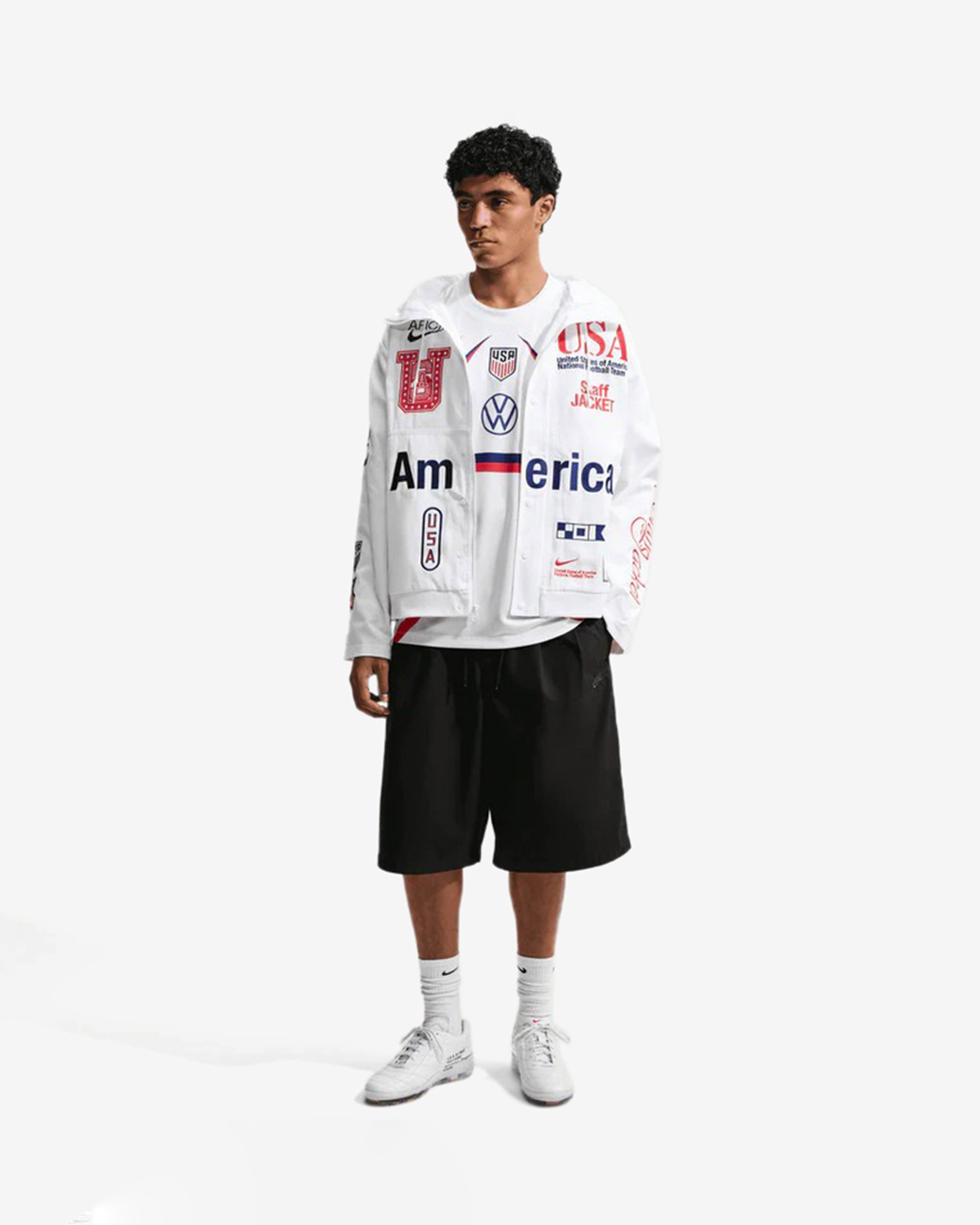 Nike - Men's VAA X USA Woven Staff Jacket - (White/Deep Royal Blue) by NIKE