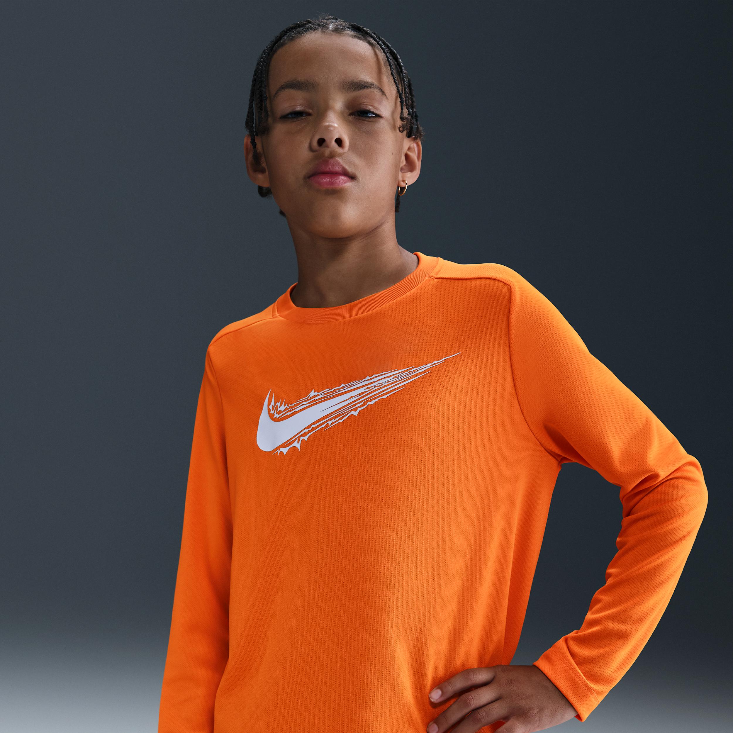 Nike Multi Big Kids' (Boys') Dri-FIT Long-Sleeve Top by NIKE