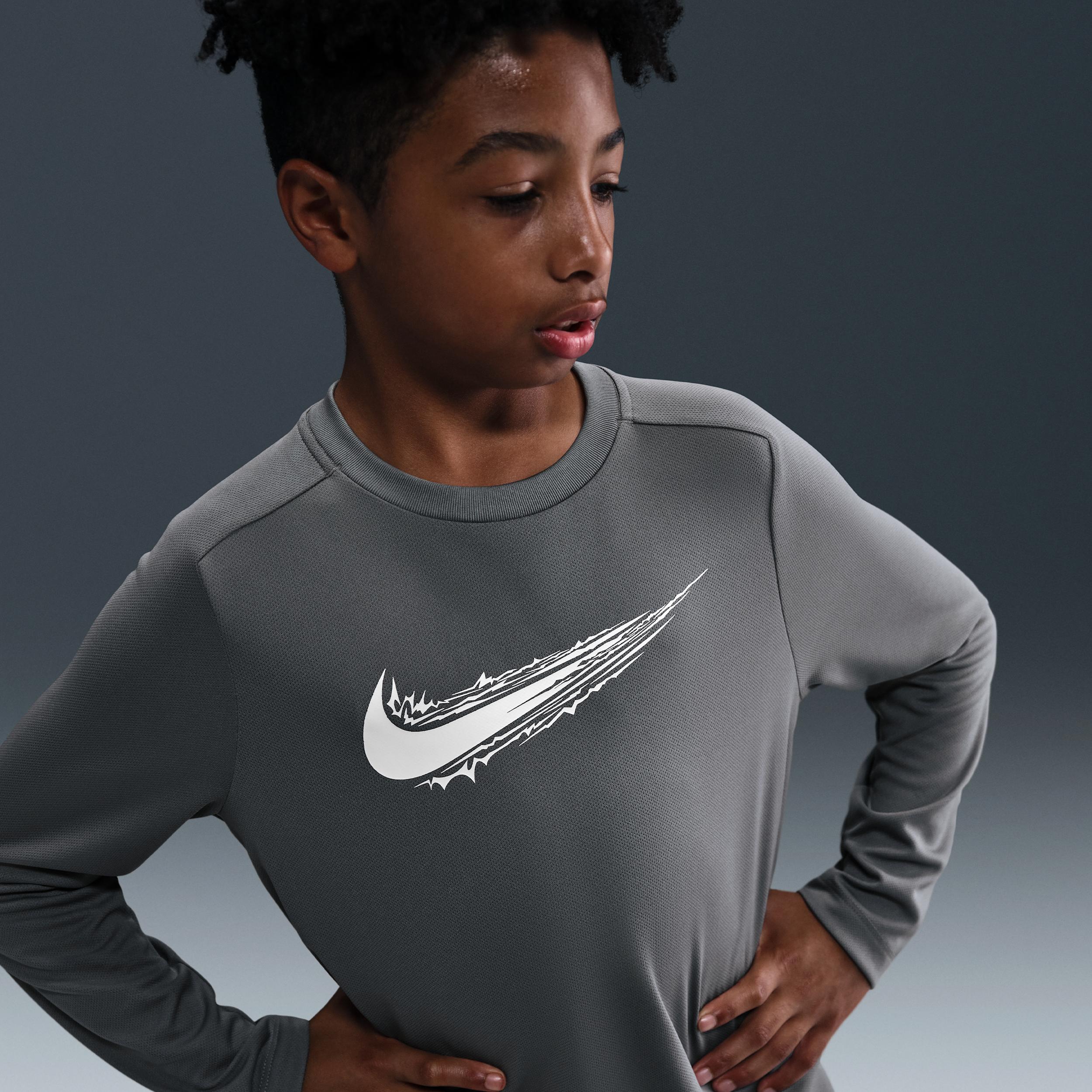 Nike Multi Big Kids' (Boys') Dri-FIT Long-Sleeve Top by NIKE