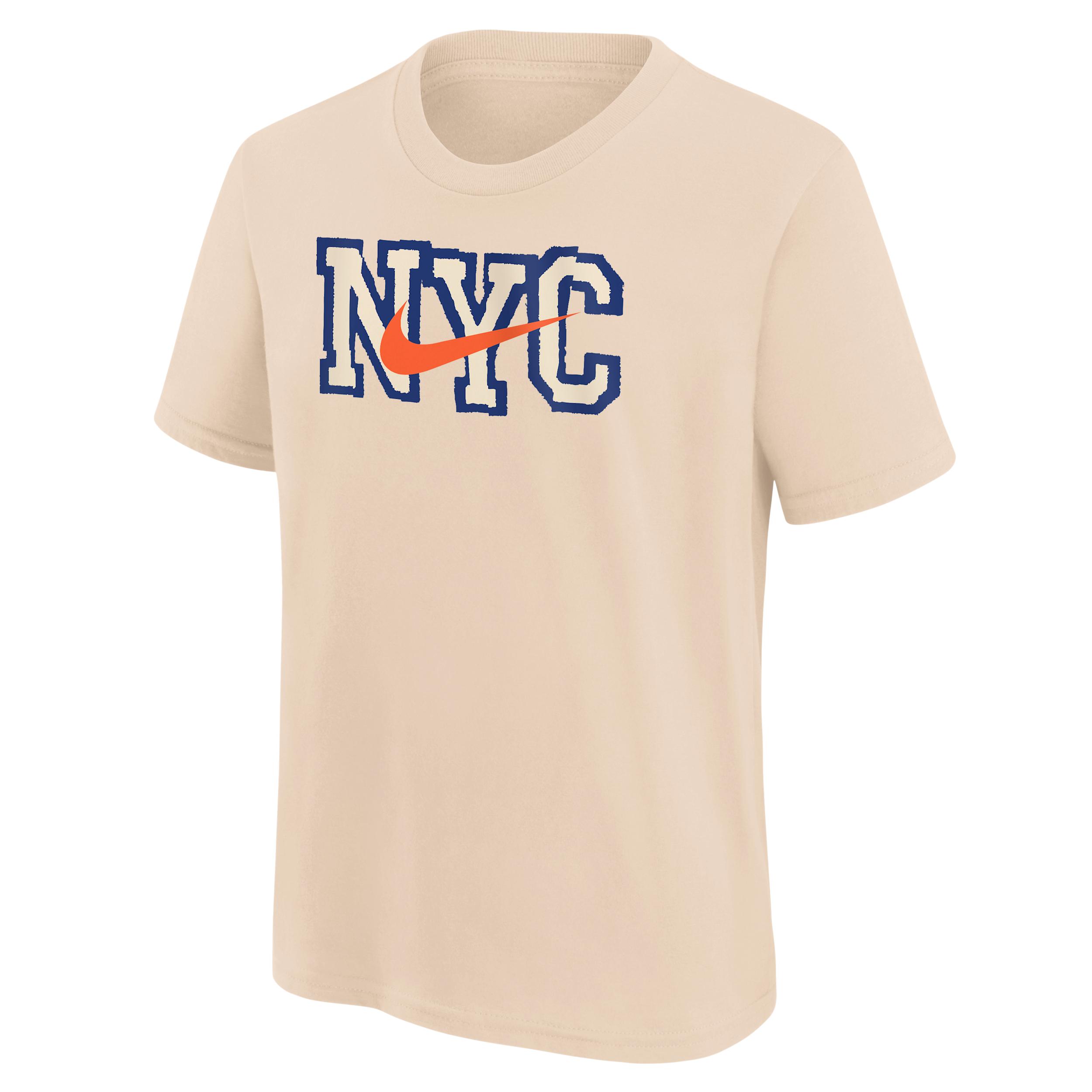 Nike New York Knicks Essential City Edition Big Kidsâ Short-Sleeve T-Shirt by NIKE Nike New York Knicks Essential City Edition Big Kidsâ Short-Sleeve T-Shirt by NIKE