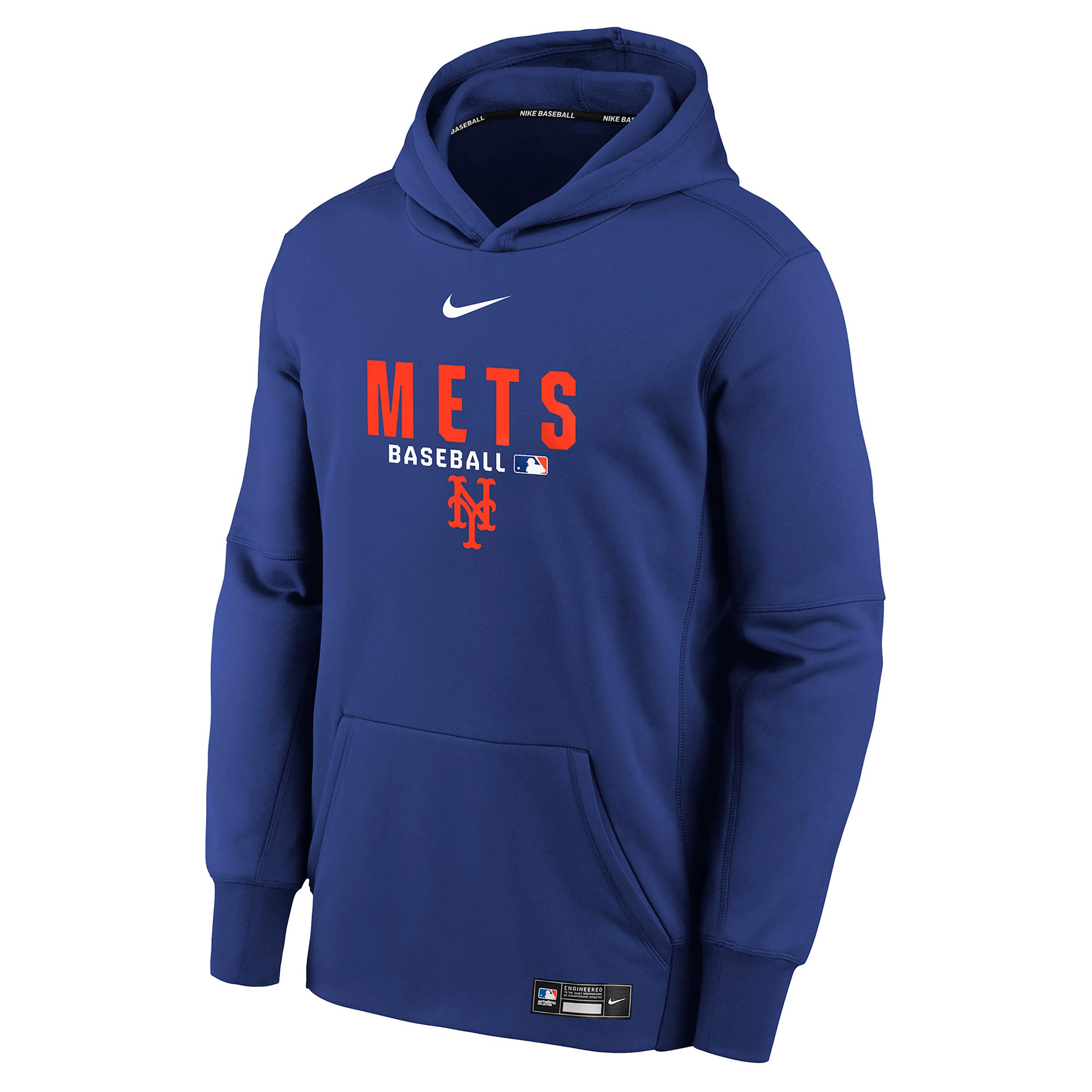 Nike New York Mets Authentic Collection Big Kid's Therma-FIT MLB Hoodie by NIKE
