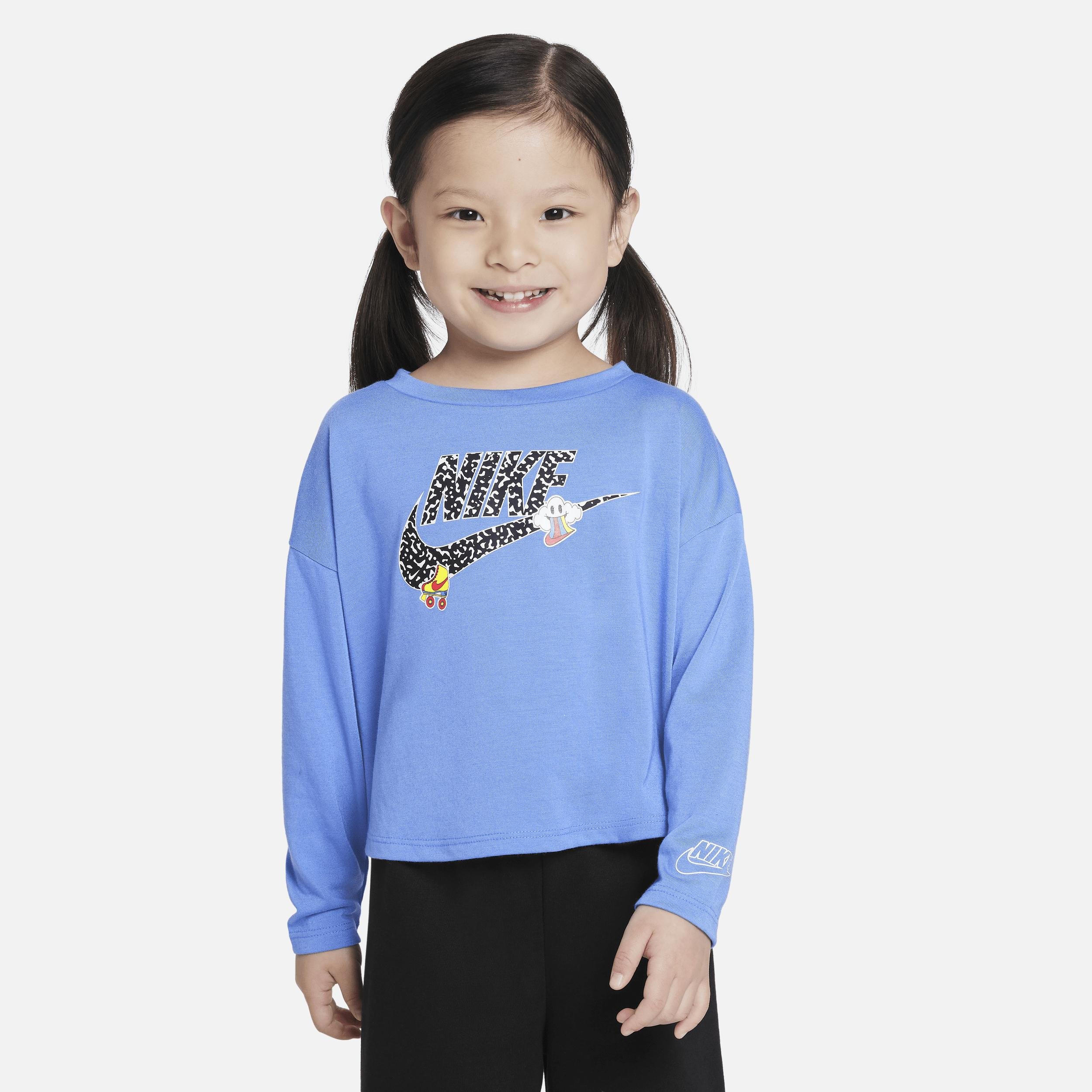 Nike Notebook Print Long Sleeve Knit Top Toddler Top by NIKE
